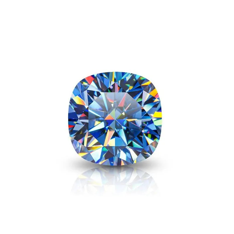 Blue Moissanite