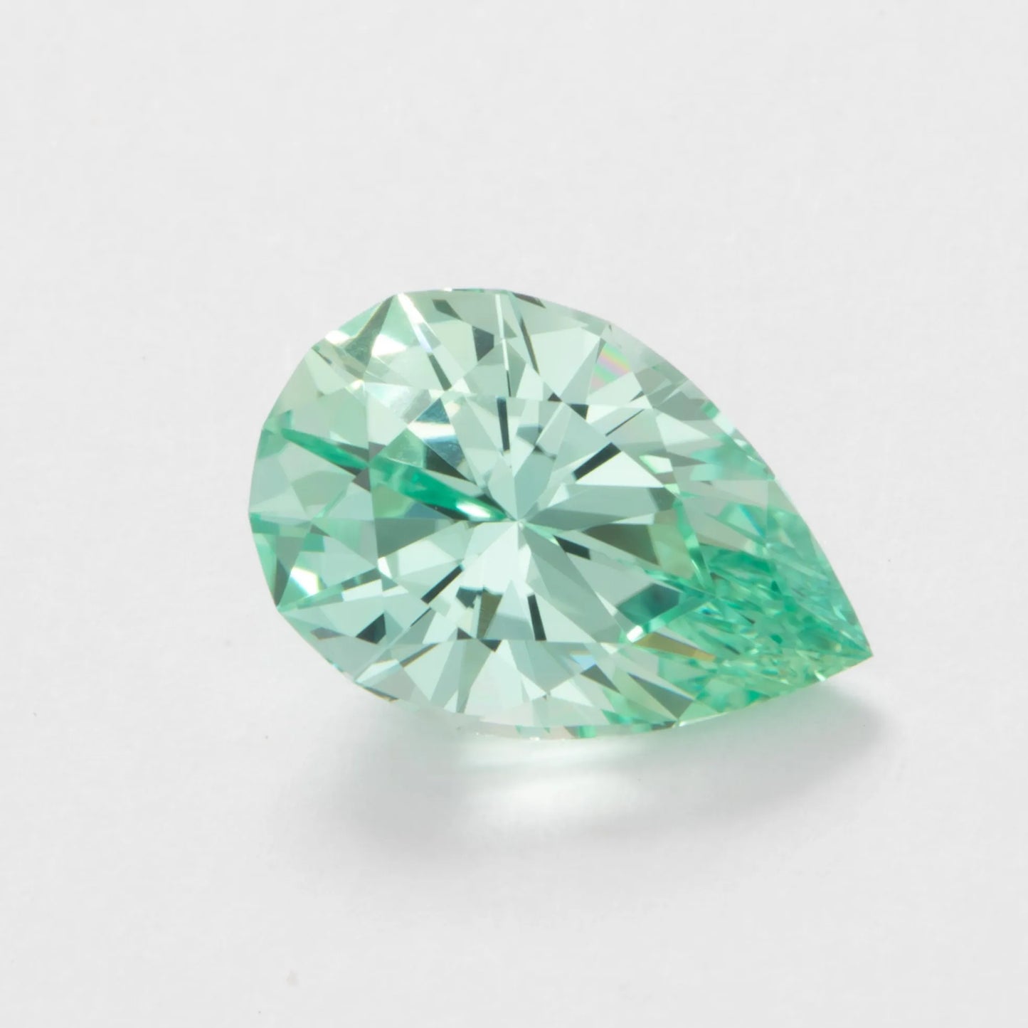 mint lab sapphire pear cut eden