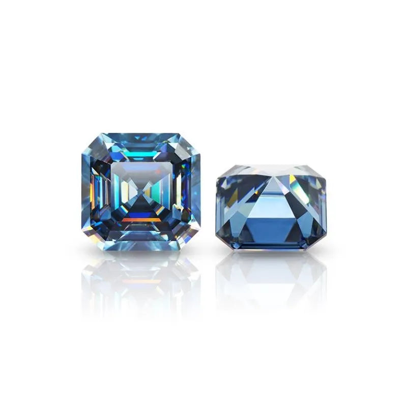 Blue Moissanite