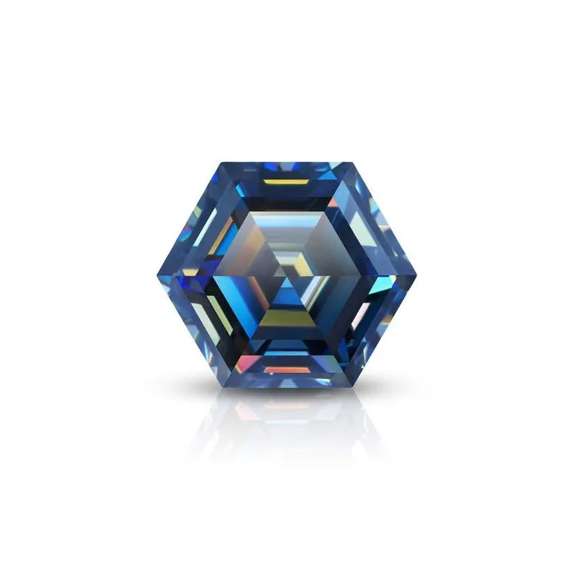 Blue Moissanite