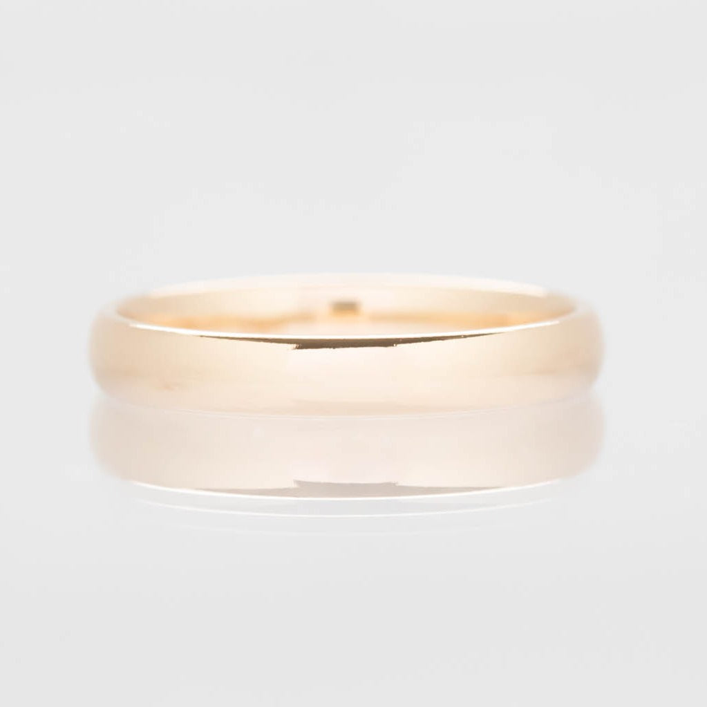 3mm Elegant wedding band yellow gold