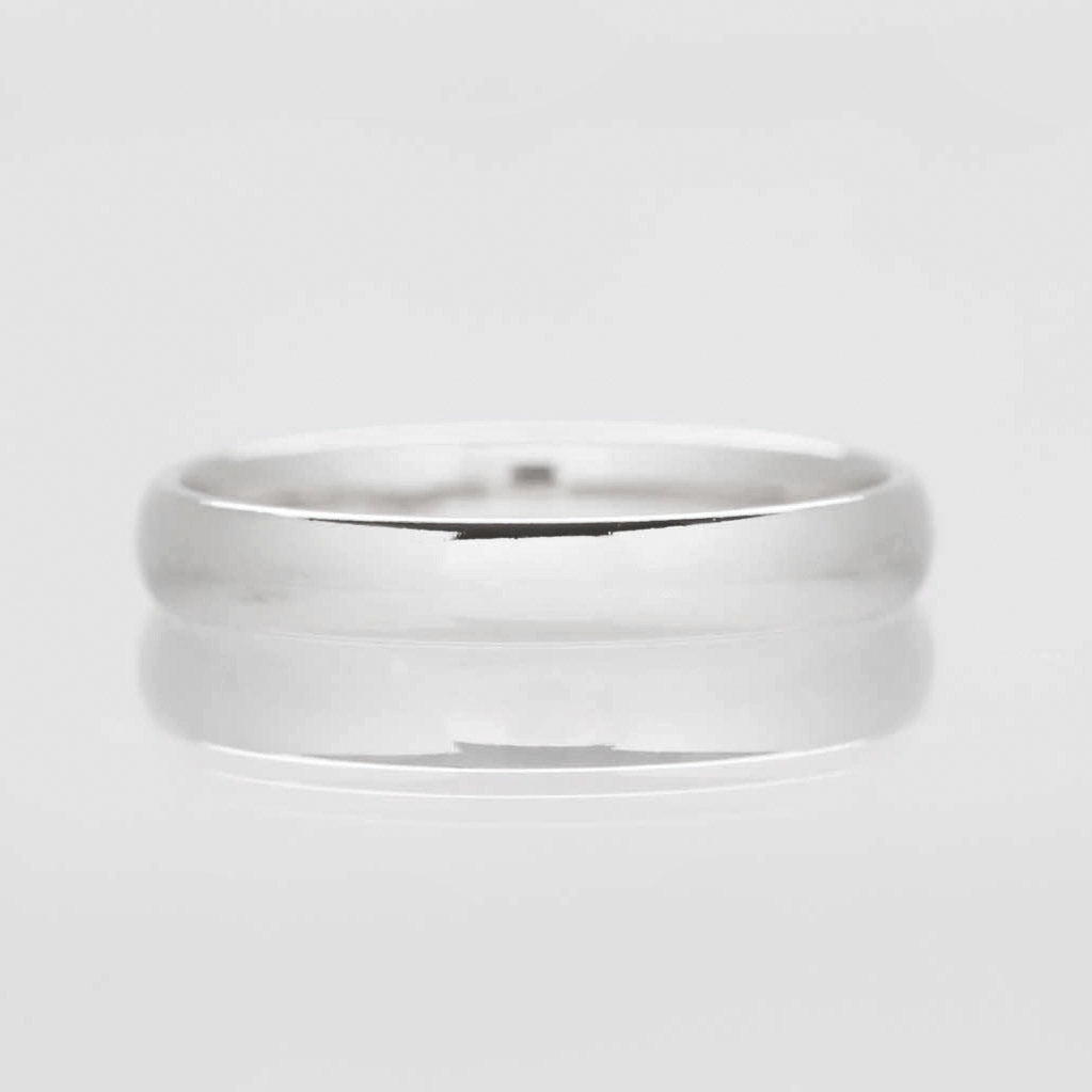 3mm Elegant wedding band white gold