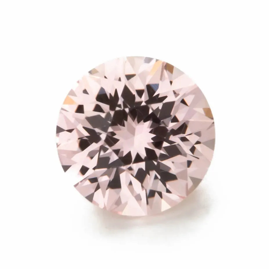lab peach sapphire round cut stormlight