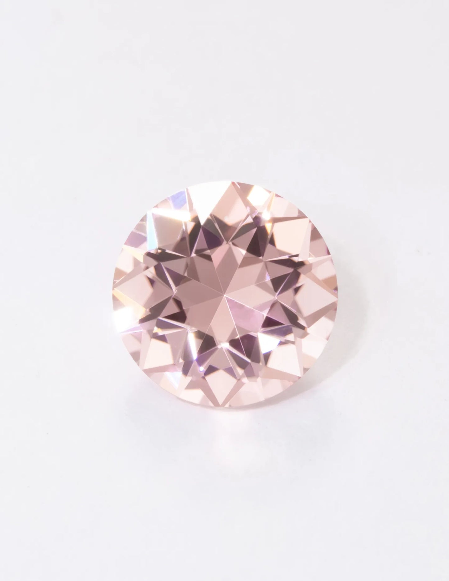 Peach Champagne Lab Sapphire OEC Cut