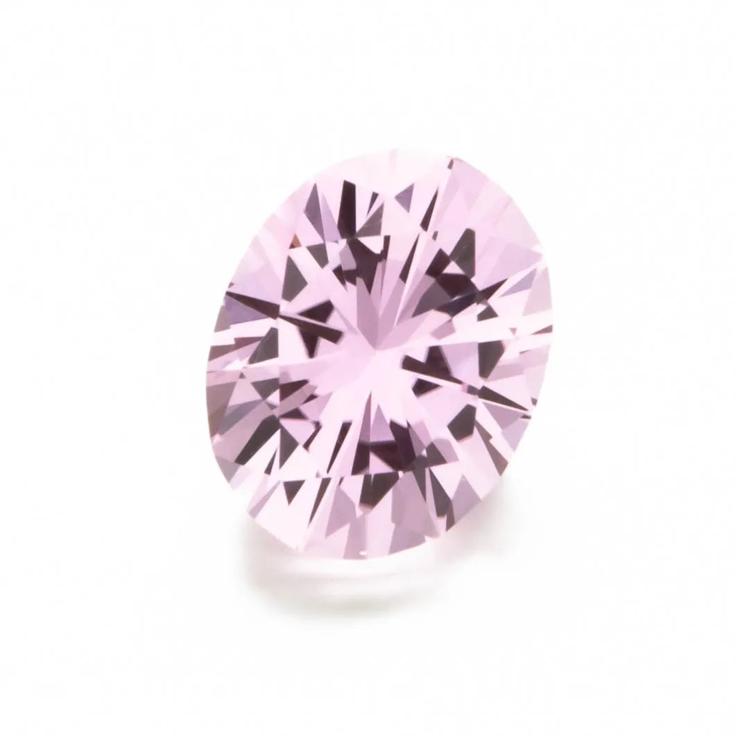 light pink lab sapphire oval