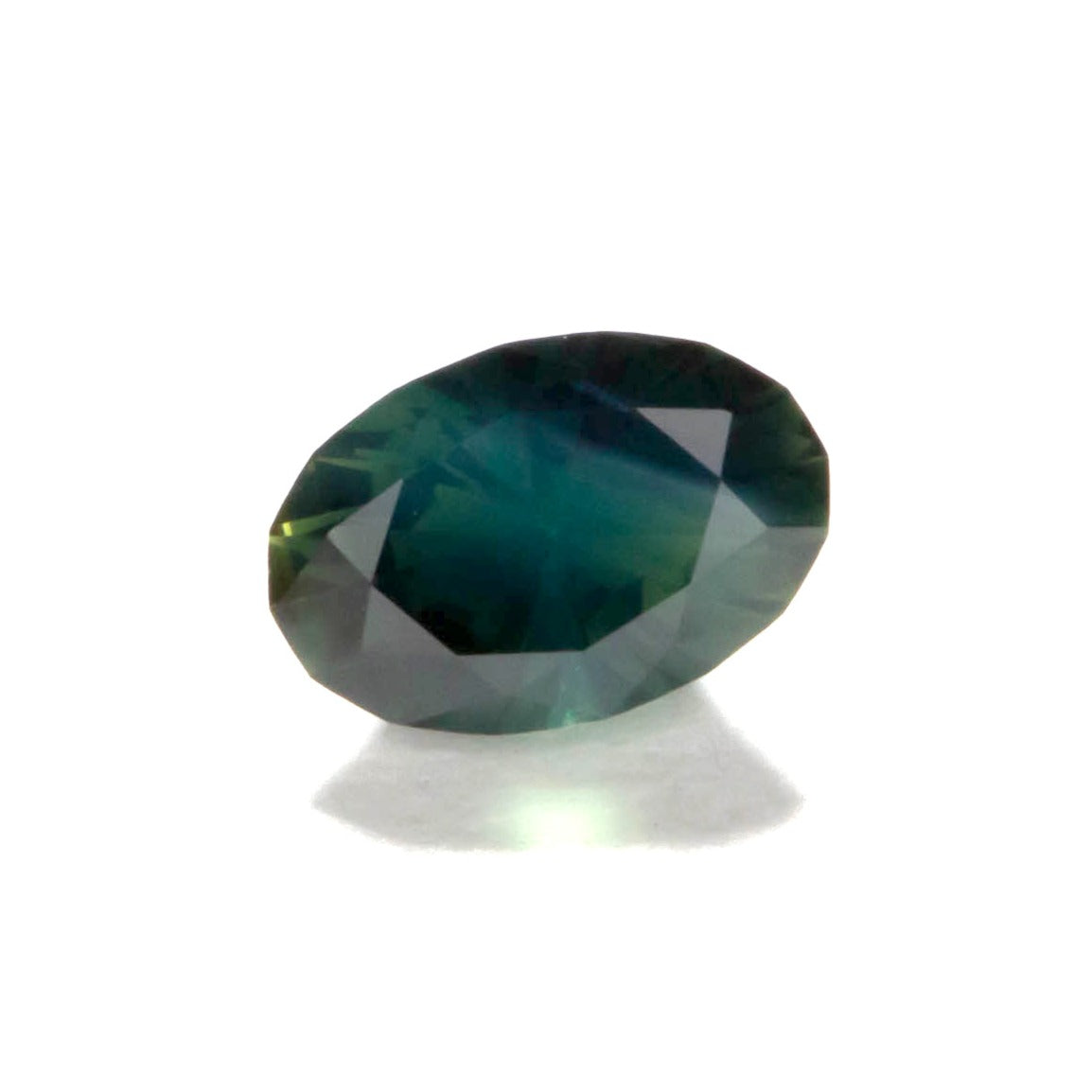 af0106 dark blue-green african sapphire oval
