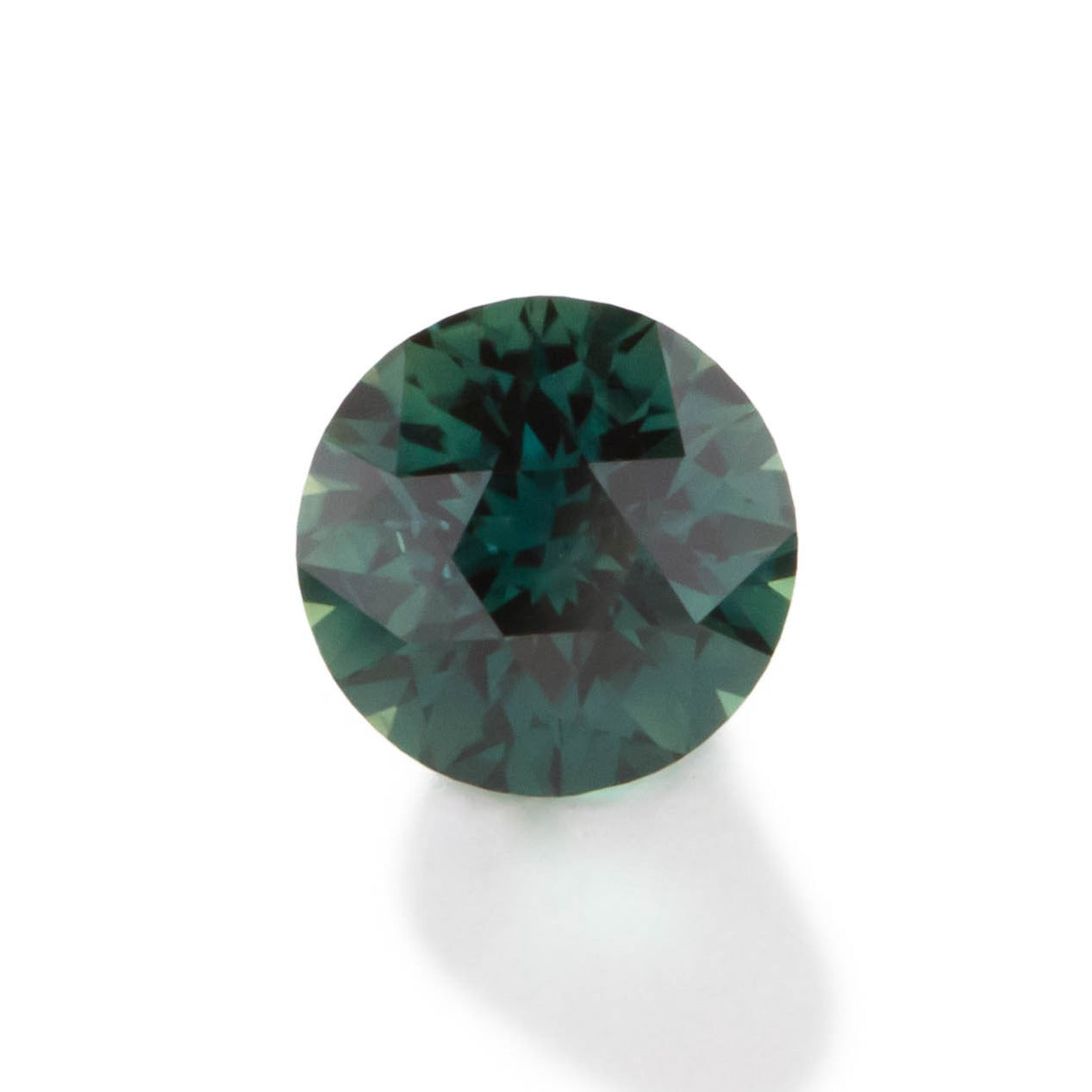 af0108 blue-green african sapphire round