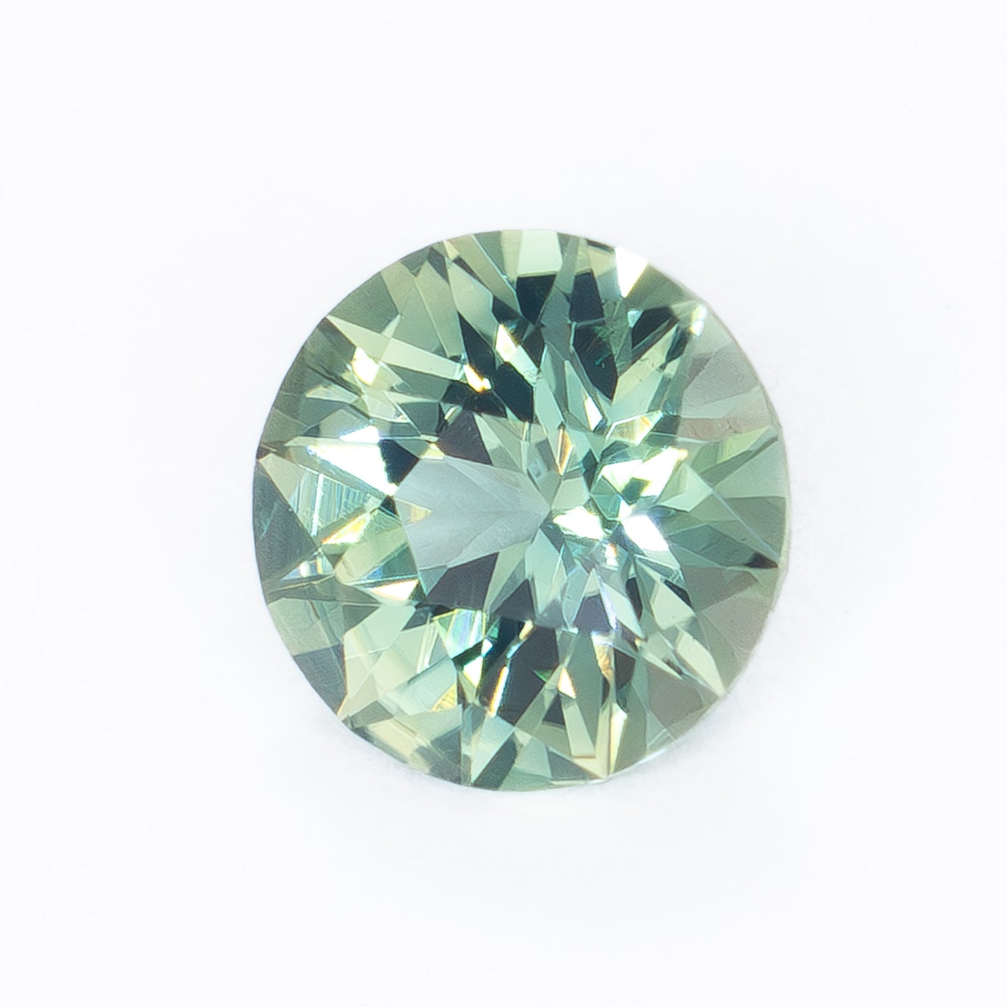 AF0126 aqua blue round african sapphire