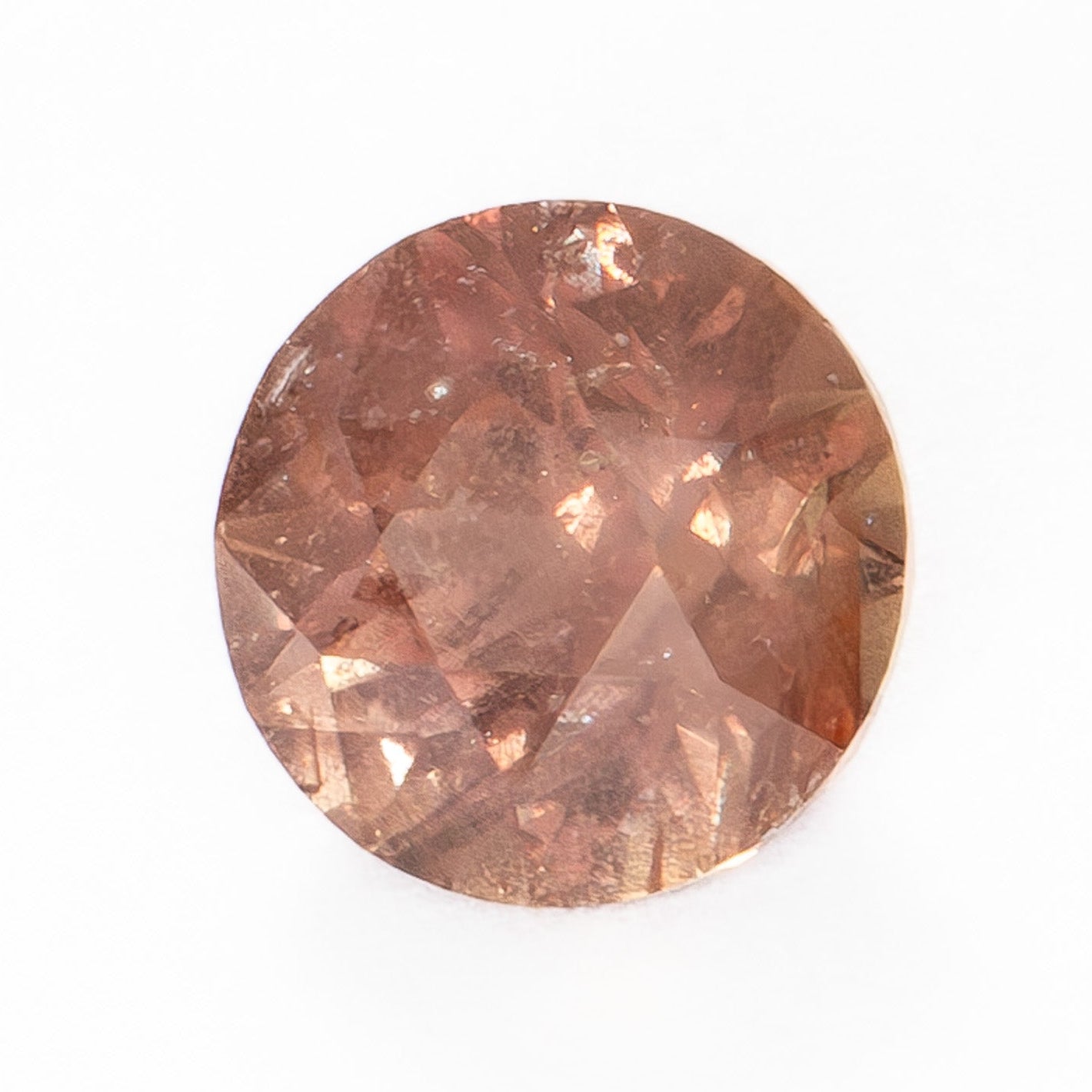 AFA0140 orange round cut sapphire umba