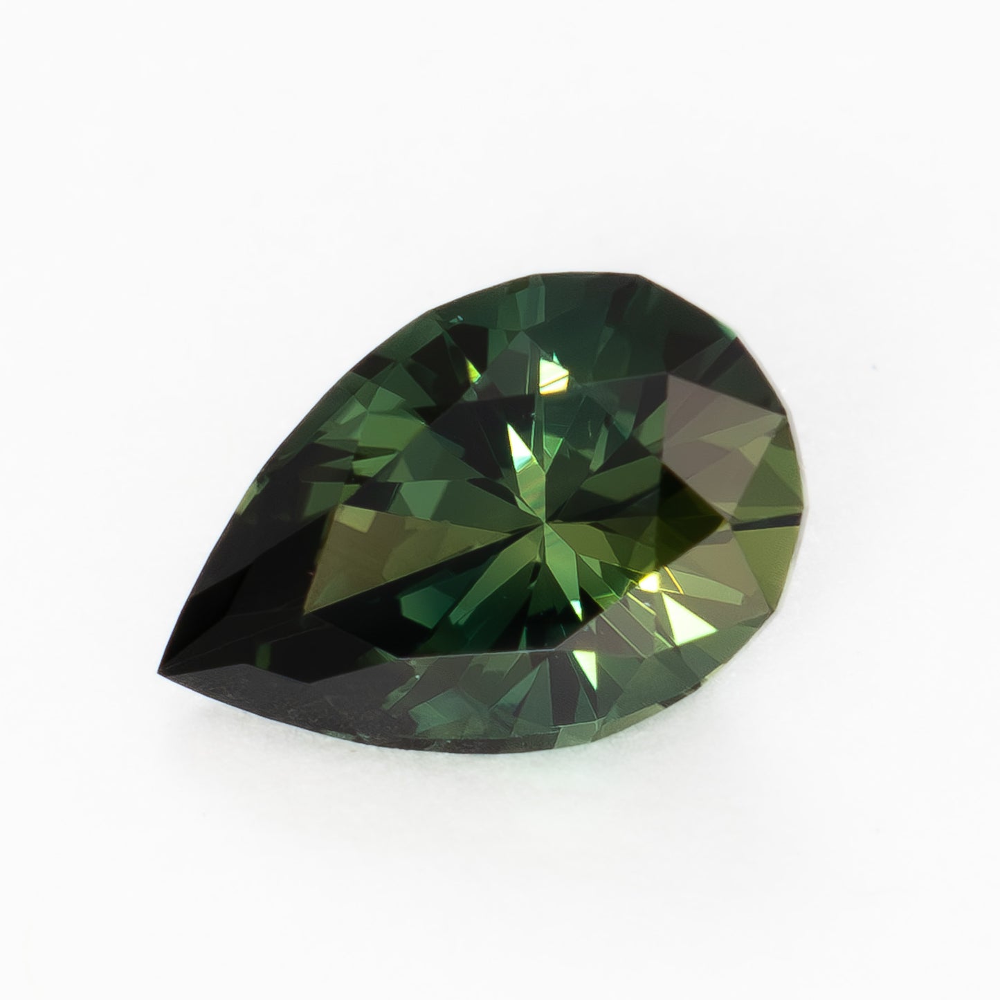 AU0137 0.83ct peacock pear cut australian sapphire