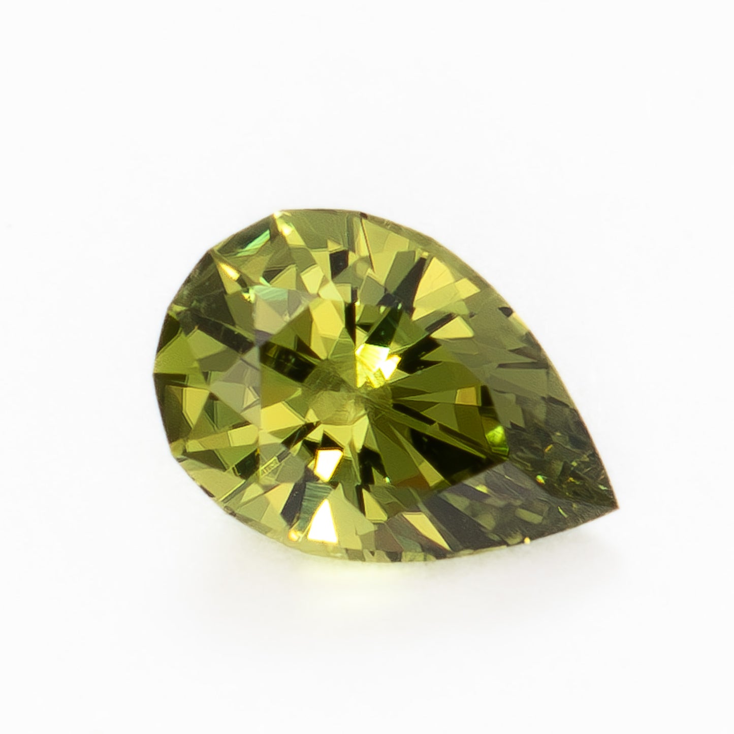 AU0138 0.62ct golden yellow pear cut australian sapphire
