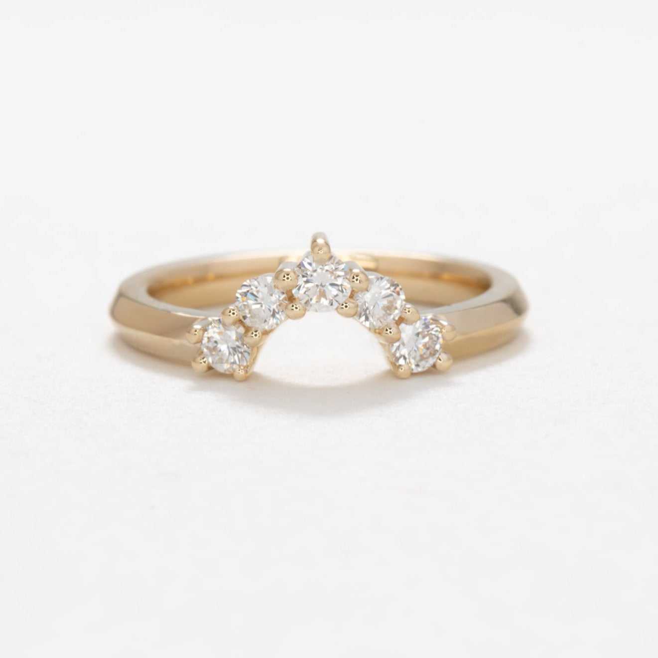modified stella band with lab diamonds