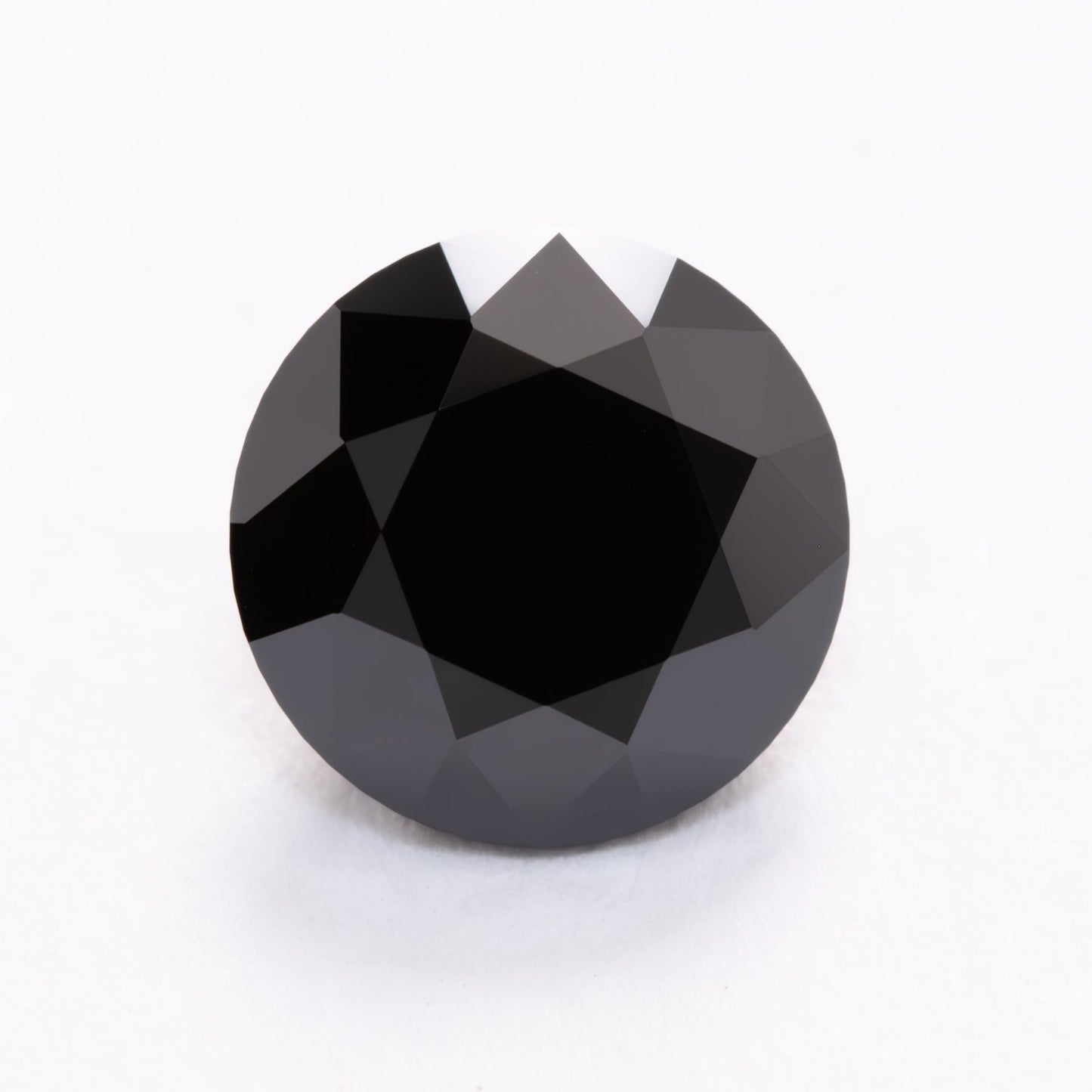 black moissanite round brilliant