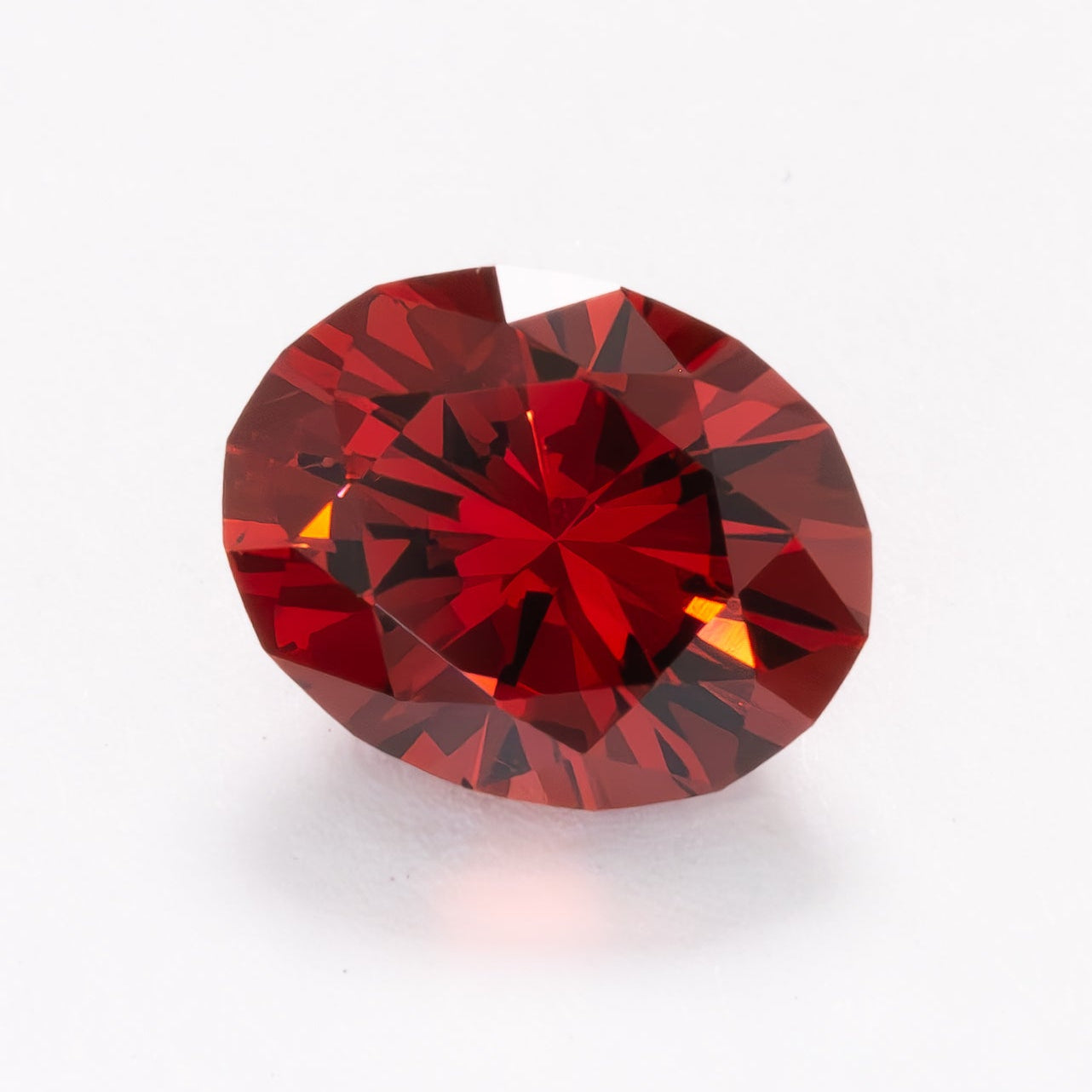 GR0127 oval red malaya garnet