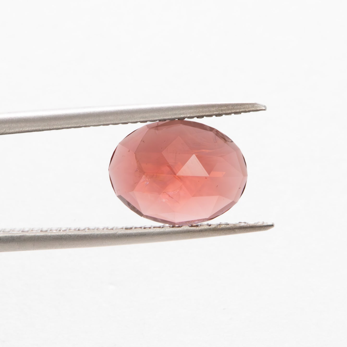 GR0129 red malaya garnet rose cut oval