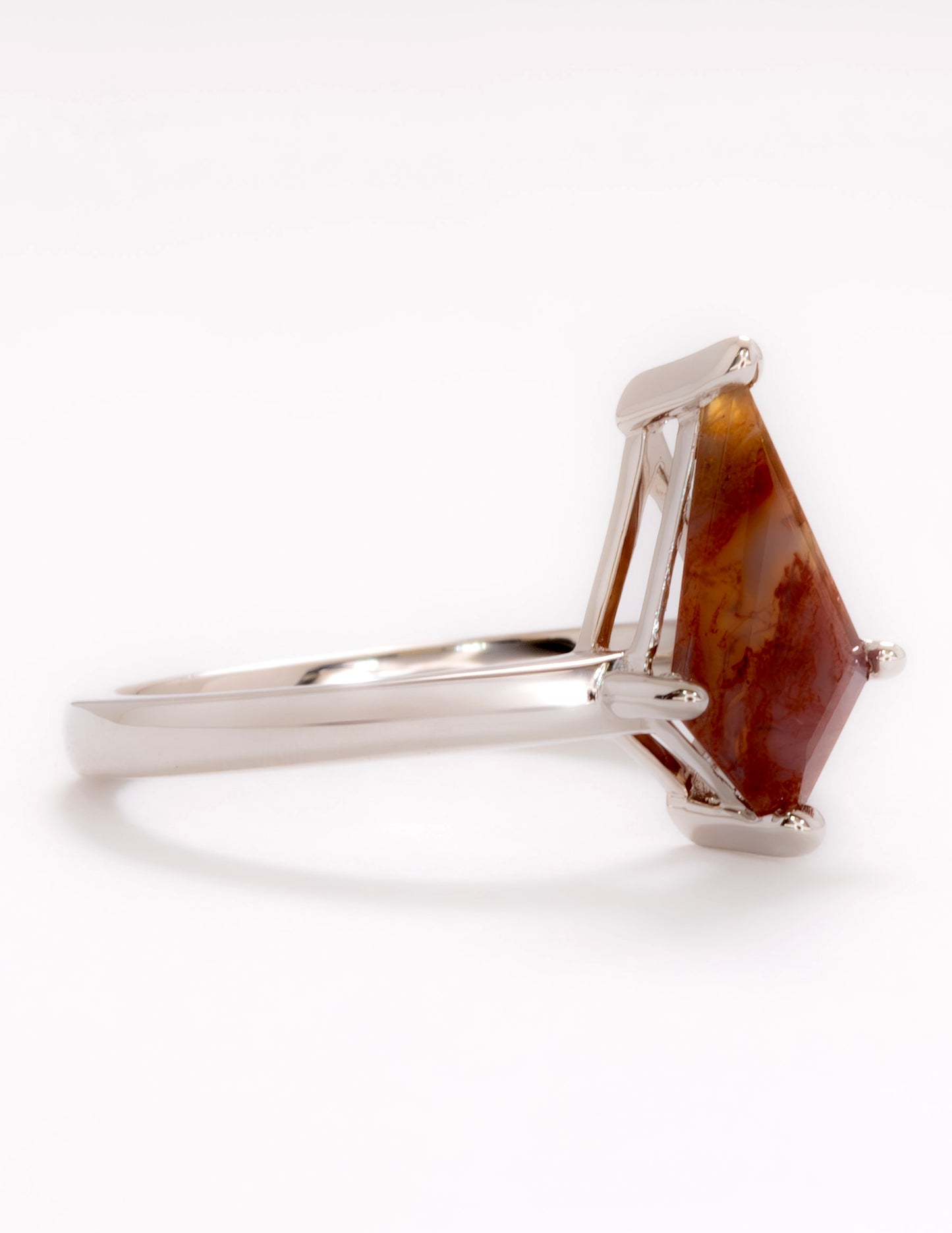 Moss Agate Kite Ring