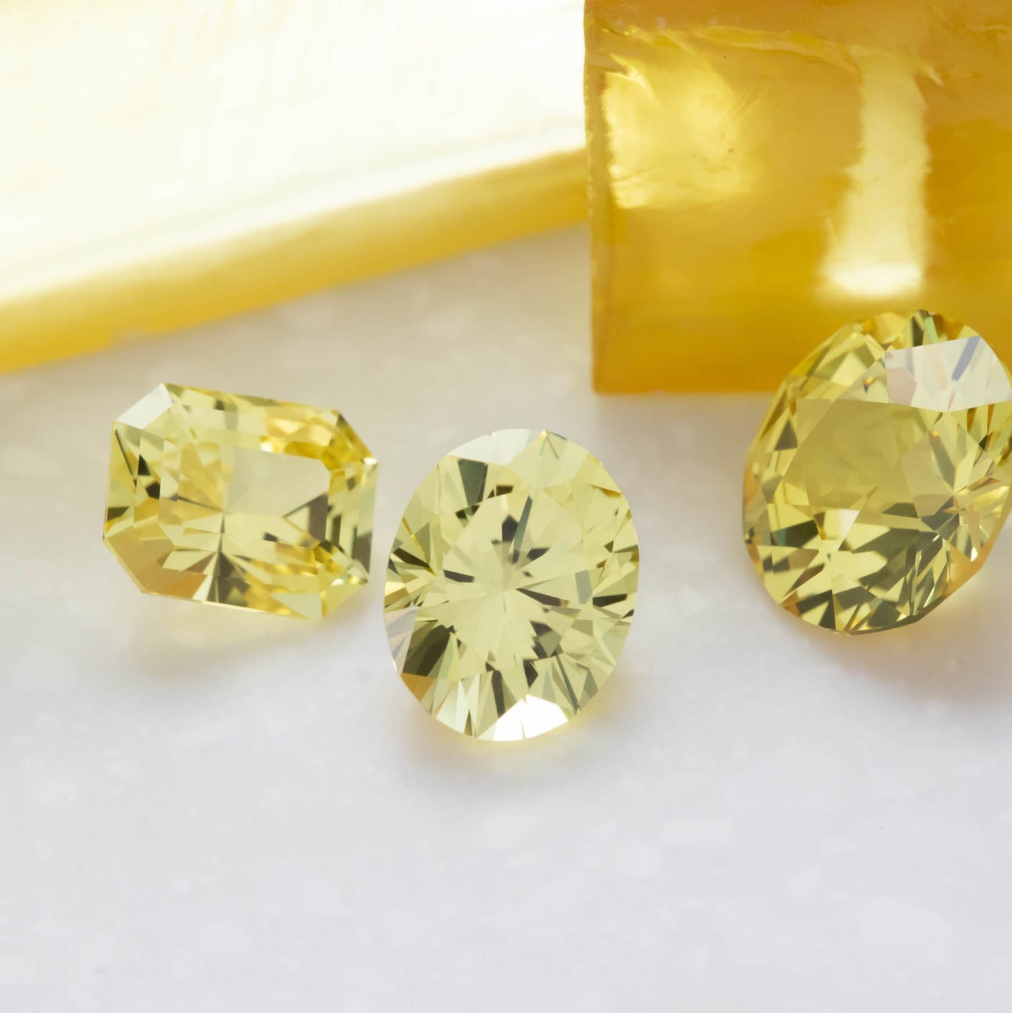 radiant yellow lab created sapphire