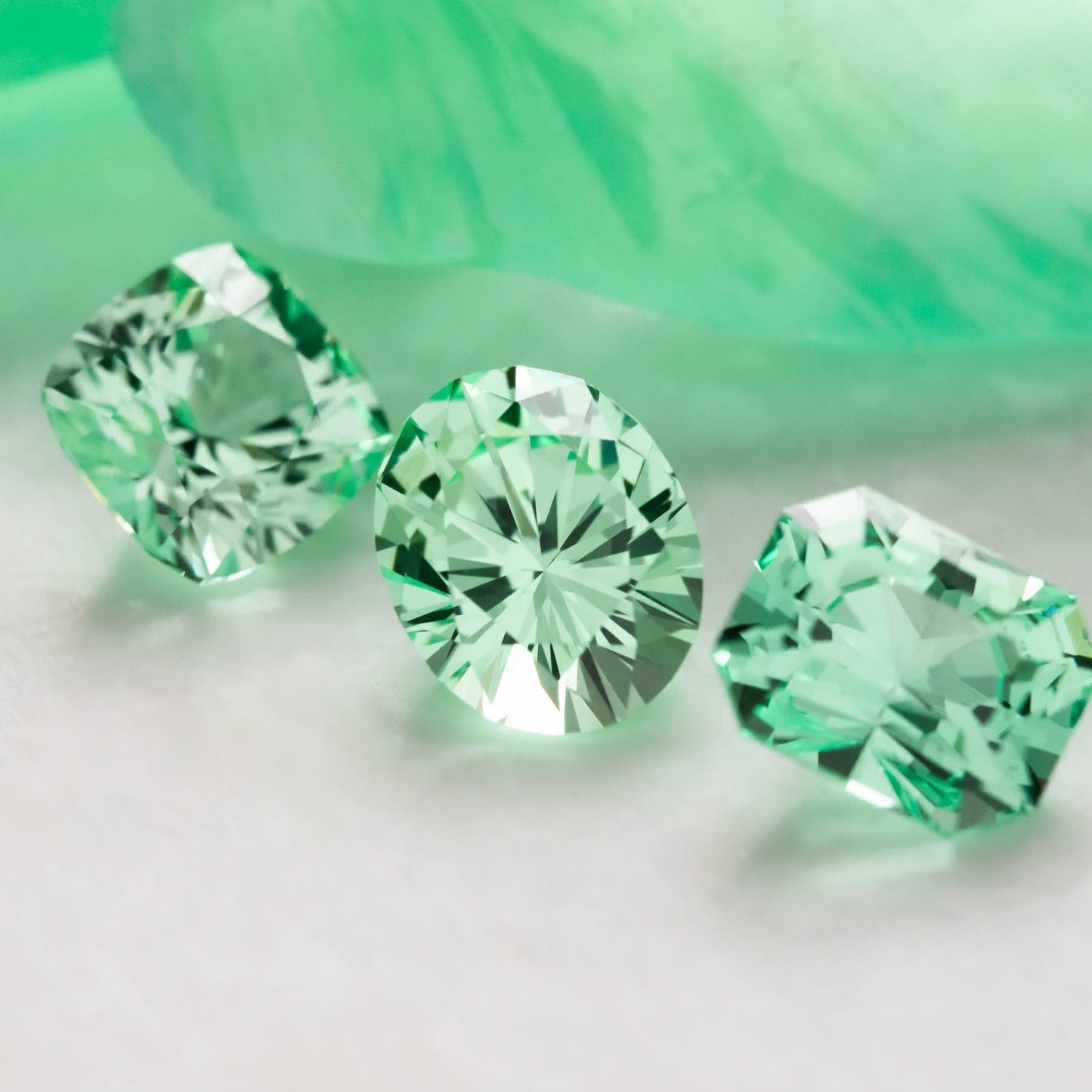 Hexagone vert galaxie