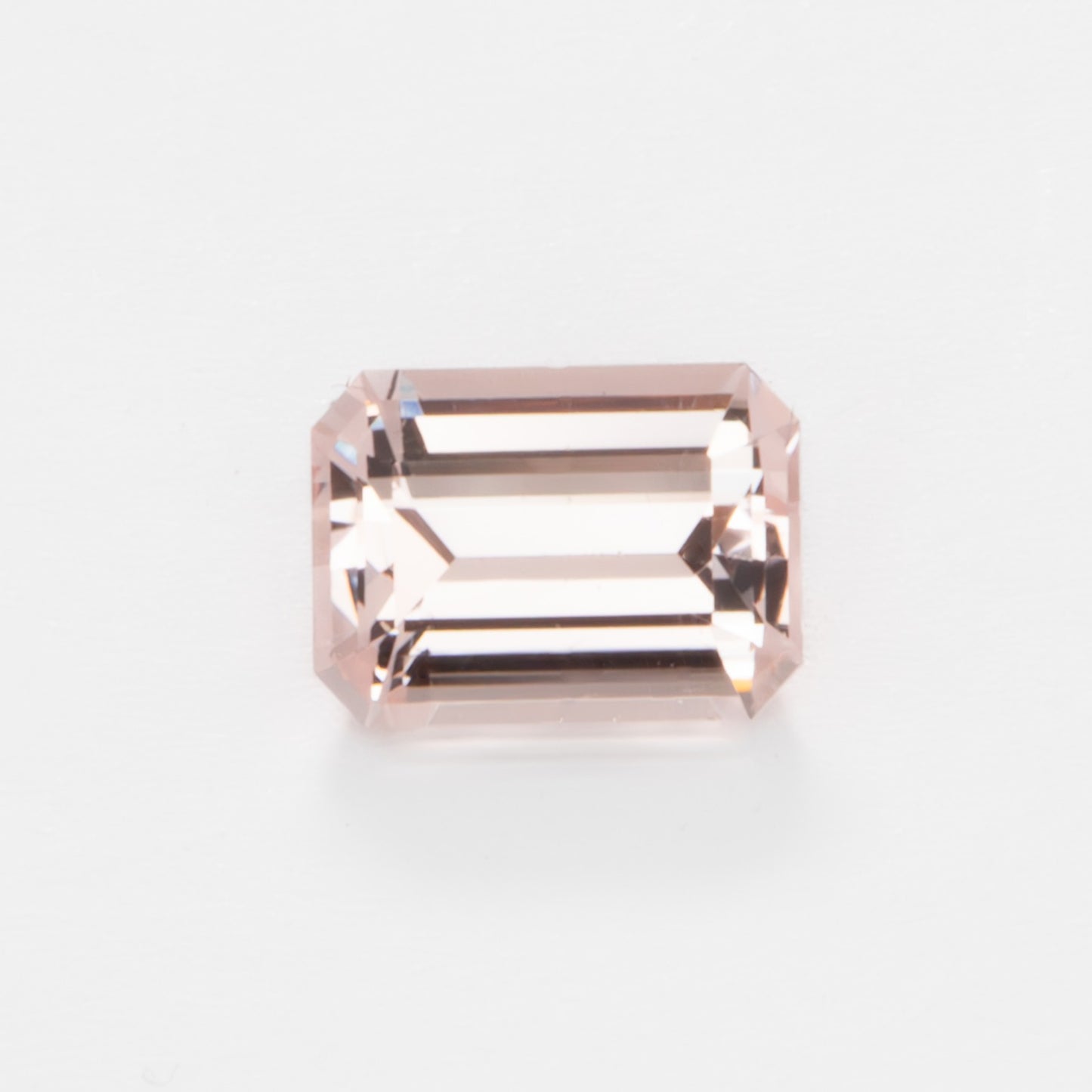MG0105 step cut peach morganite