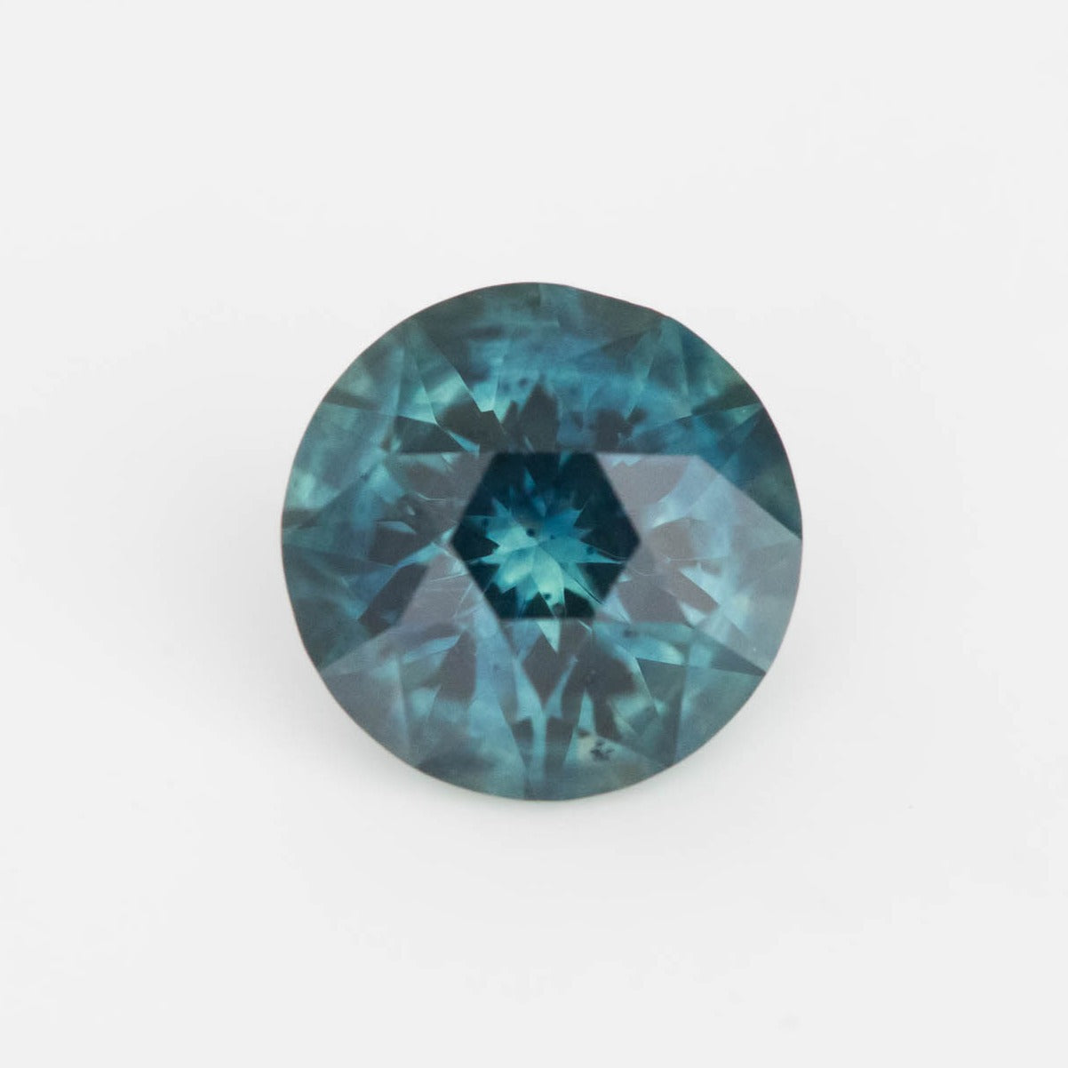 MS0106 teal blue-green montana sapphire round