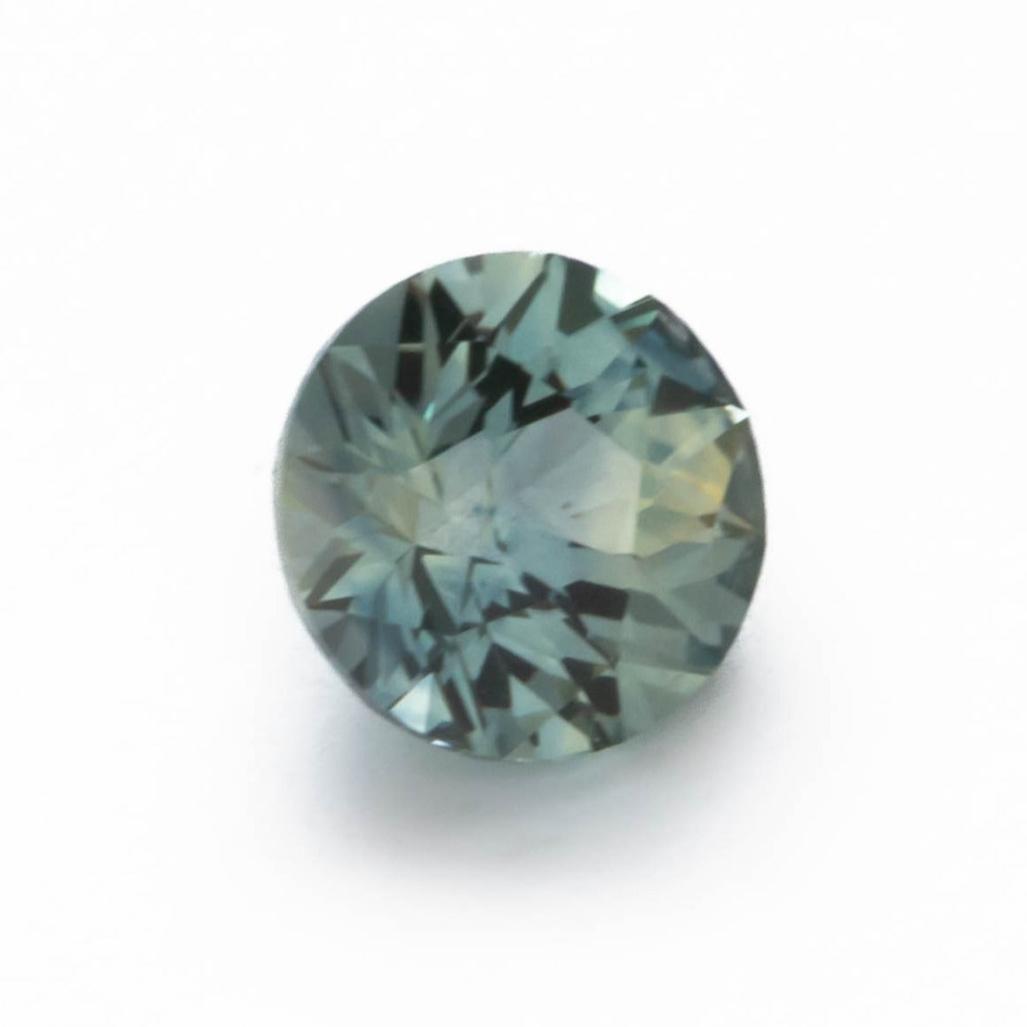 MS0154 round blue yellow montana sapphire