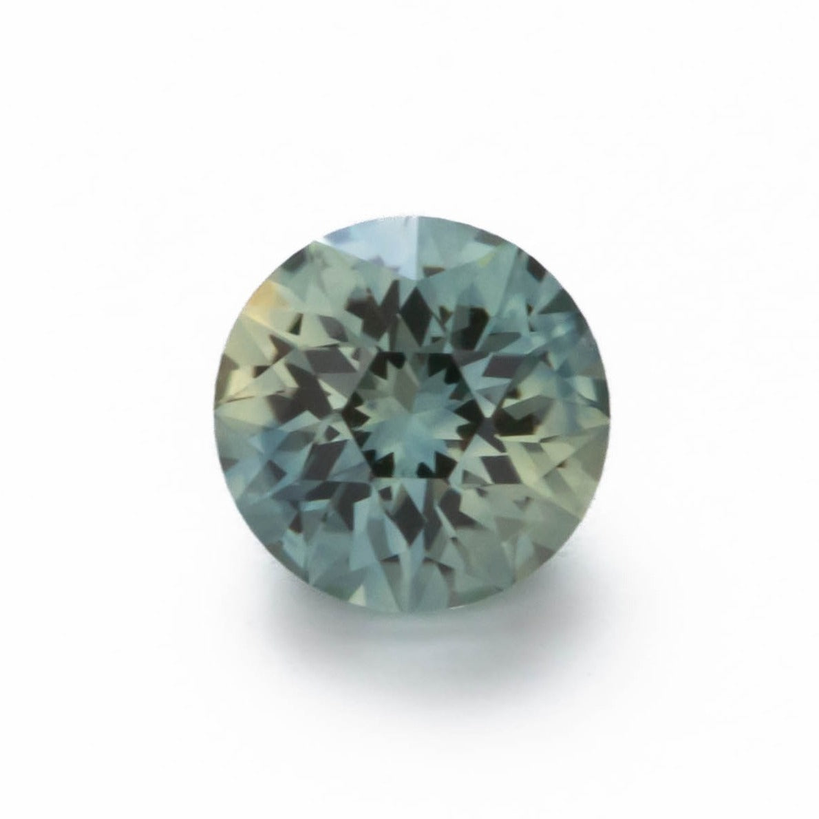 MS0154 round blue yellow montana sapphire