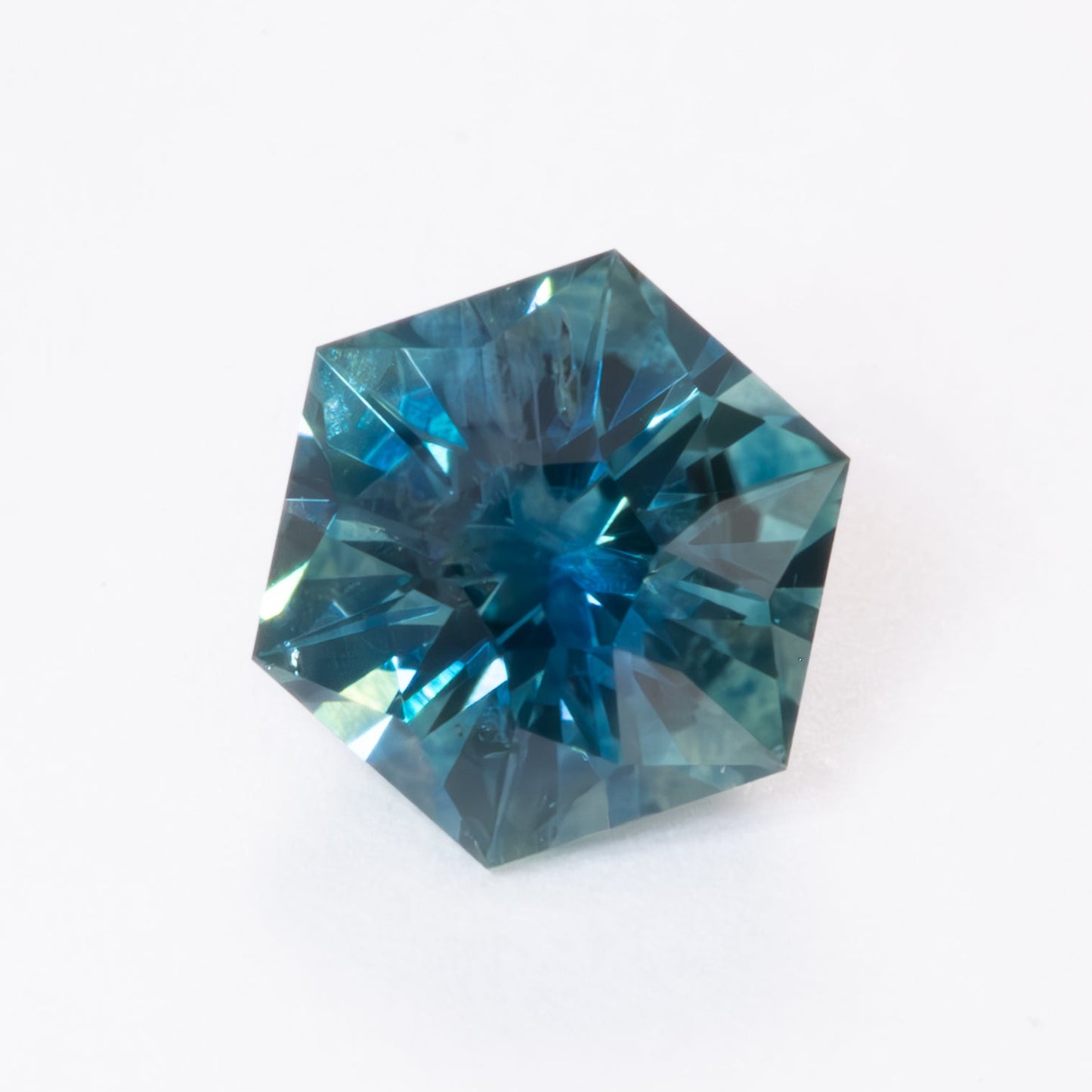 MS0158 blue-green montana sapphire hex