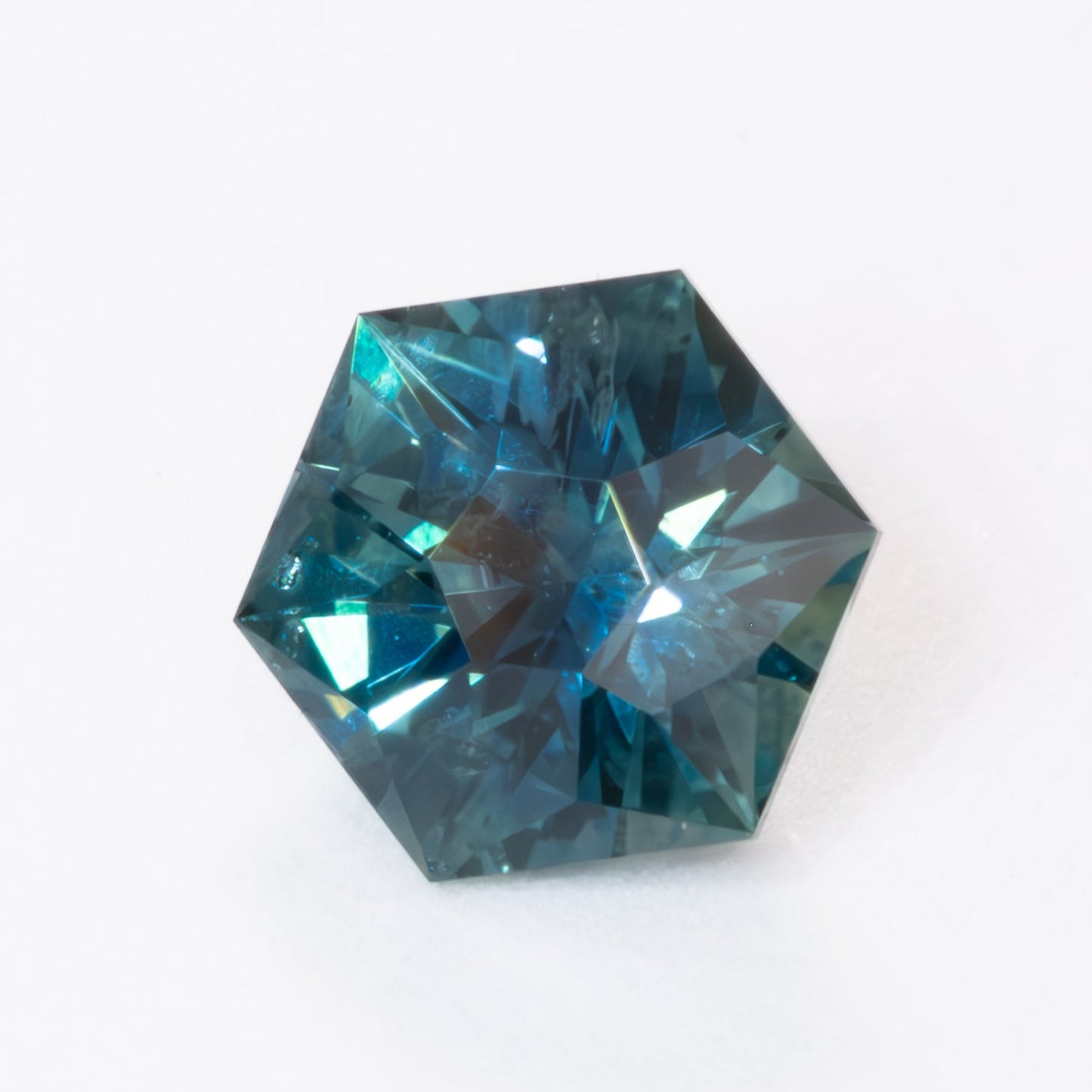 MS0158 blue-green montana sapphire hex