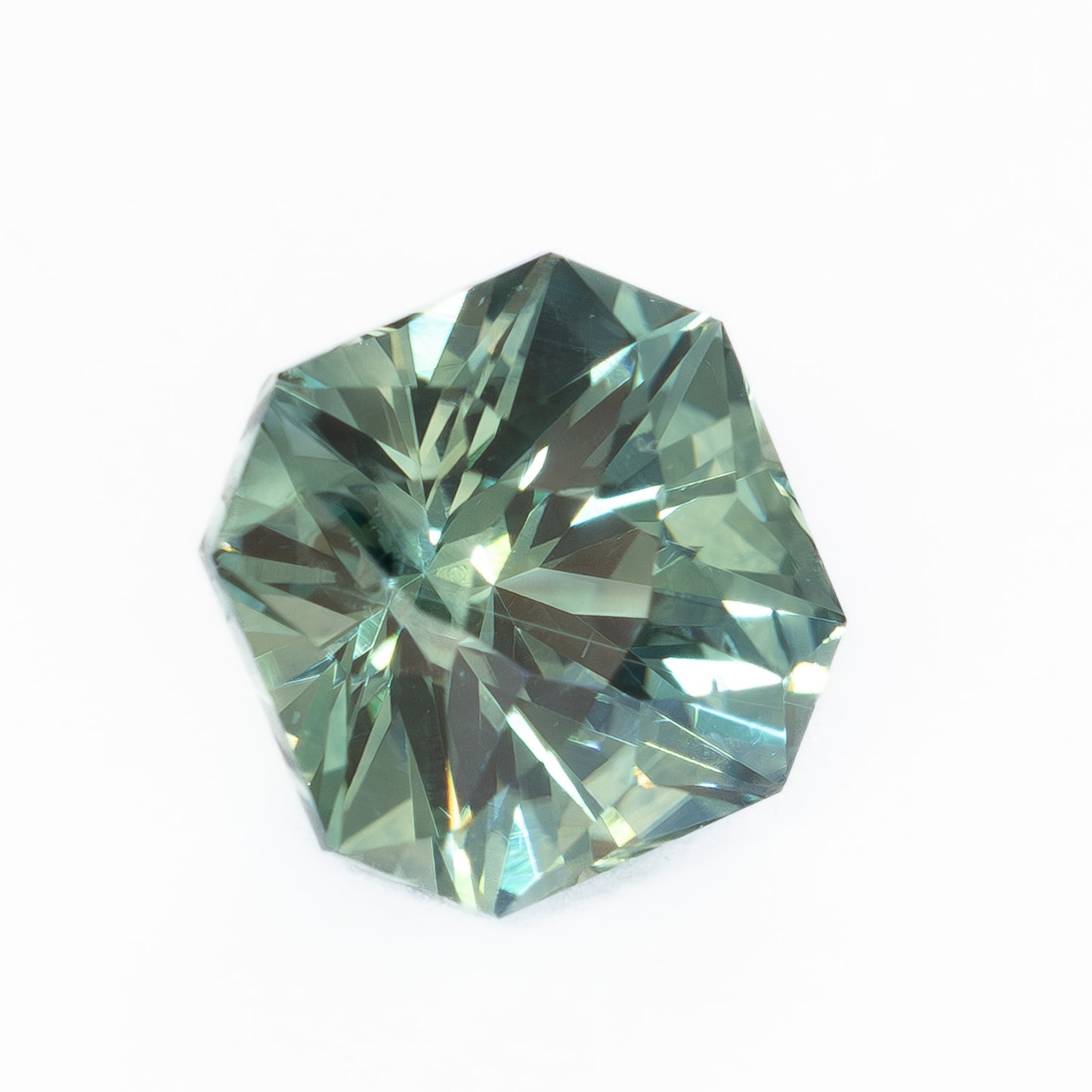 MS0203 1.21ct green void reaver asscher montana sapphire