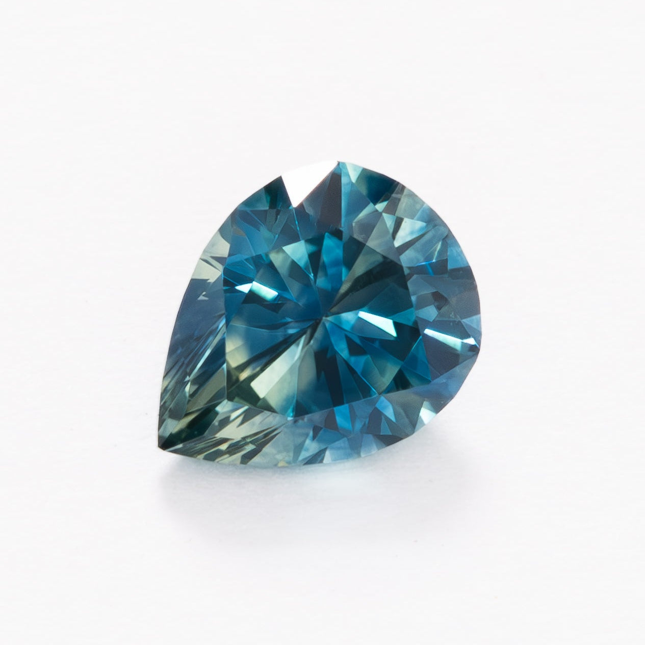 MS0226 blue pear cut montana sapphire