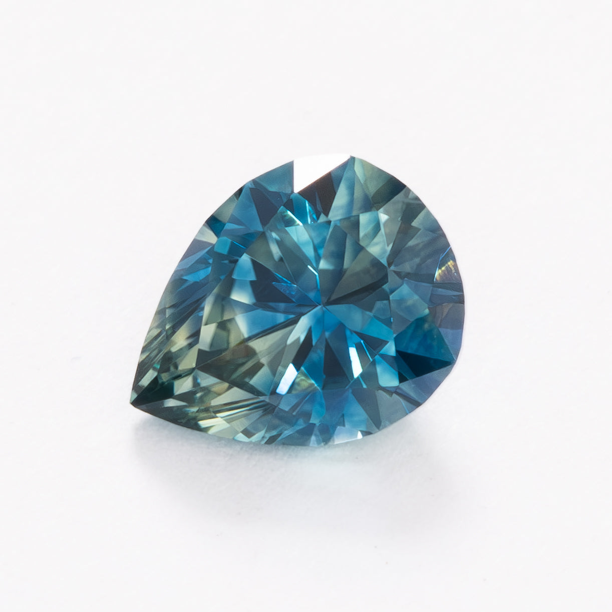 MS0226 blue pear cut montana sapphire
