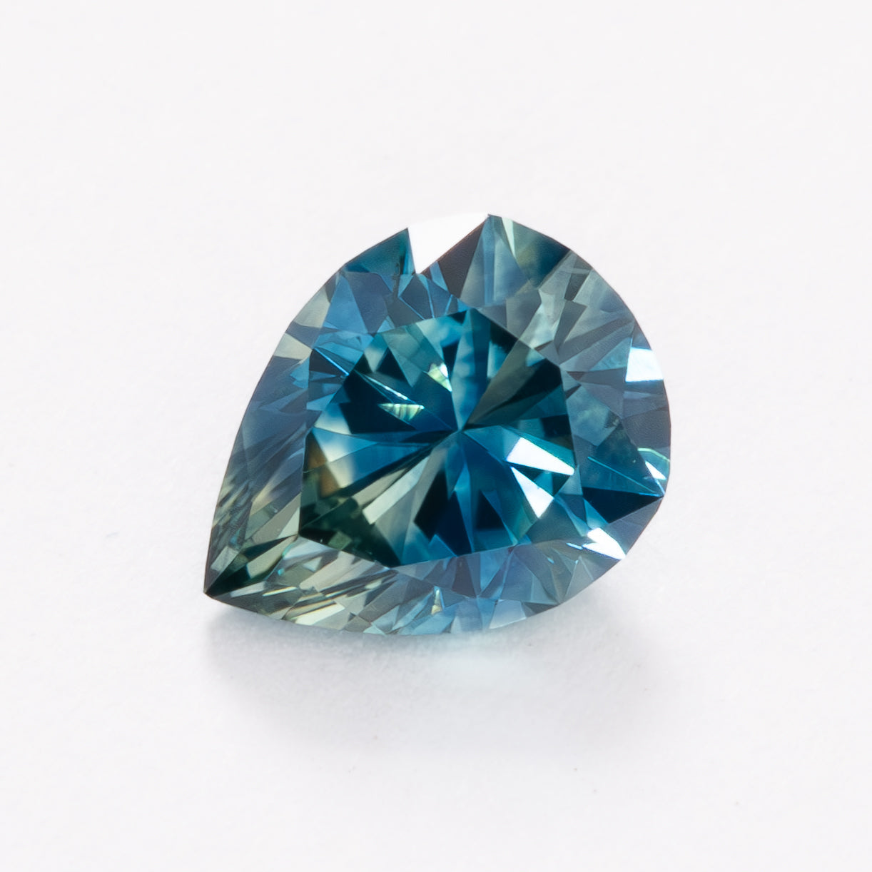 MS0226 blue pear cut montana sapphire