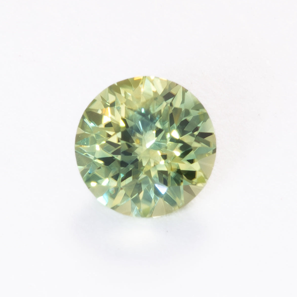 MS0228 yellow round montana sapphire