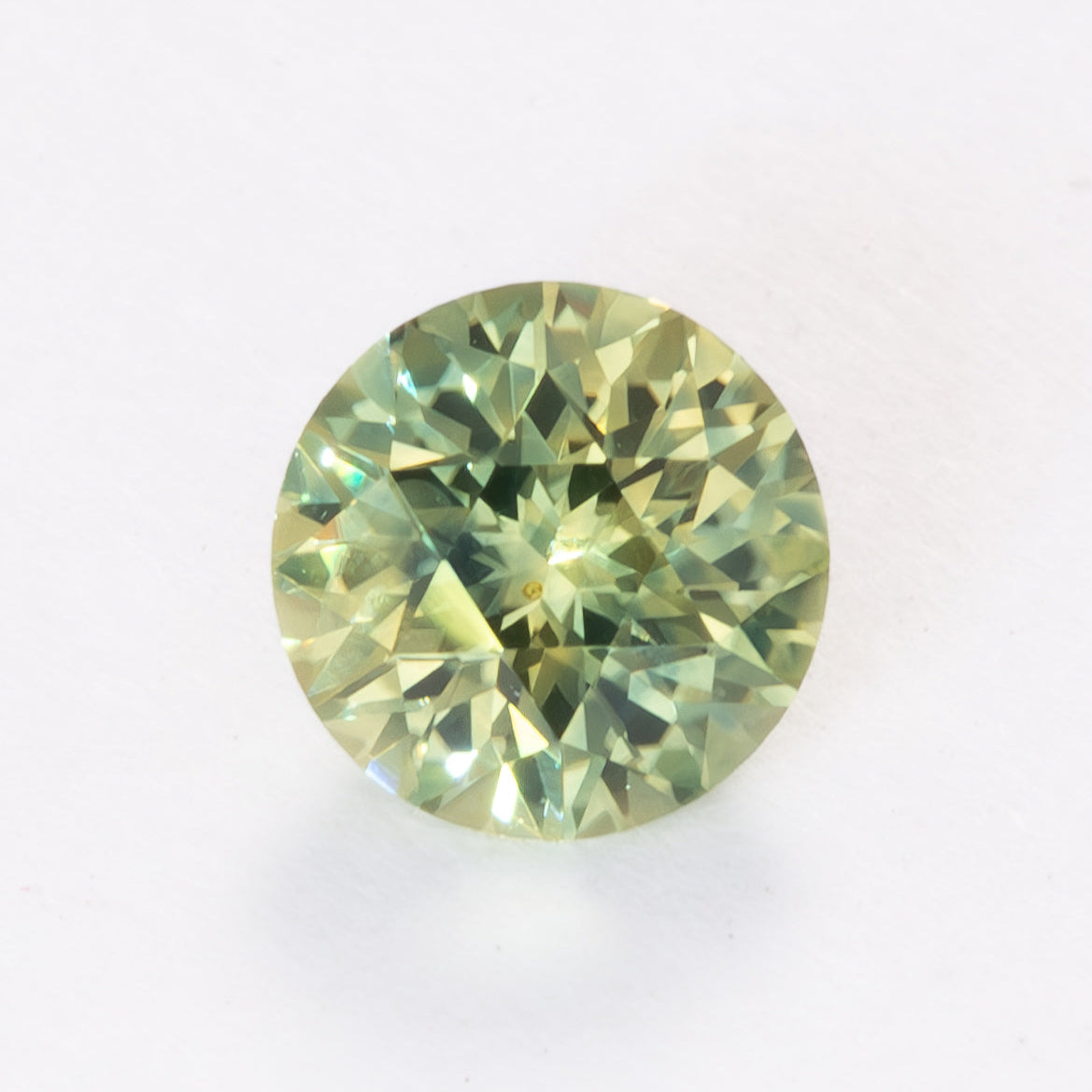 MS0228 yellow round montana sapphire