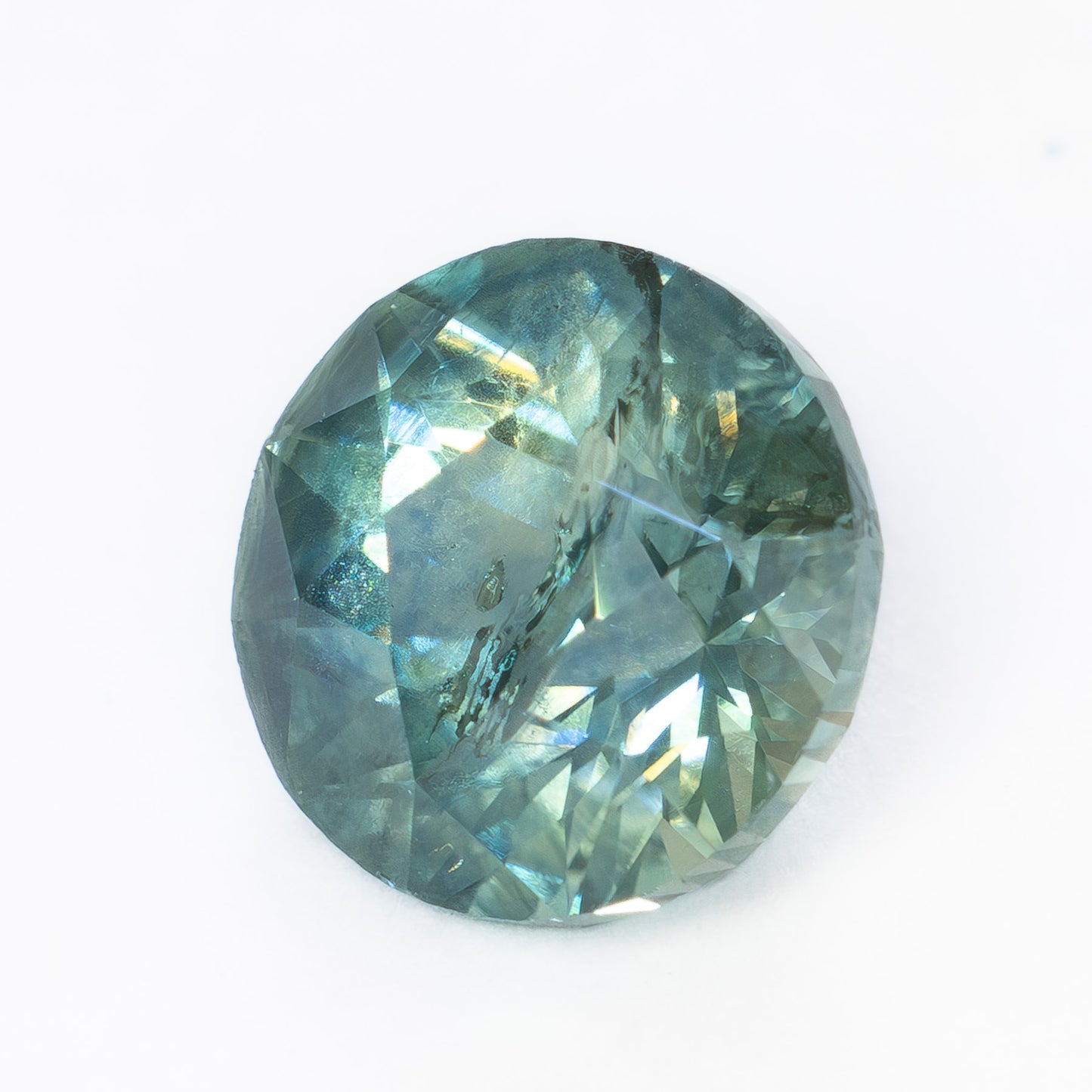 MS0253 blue green round montana sapphire