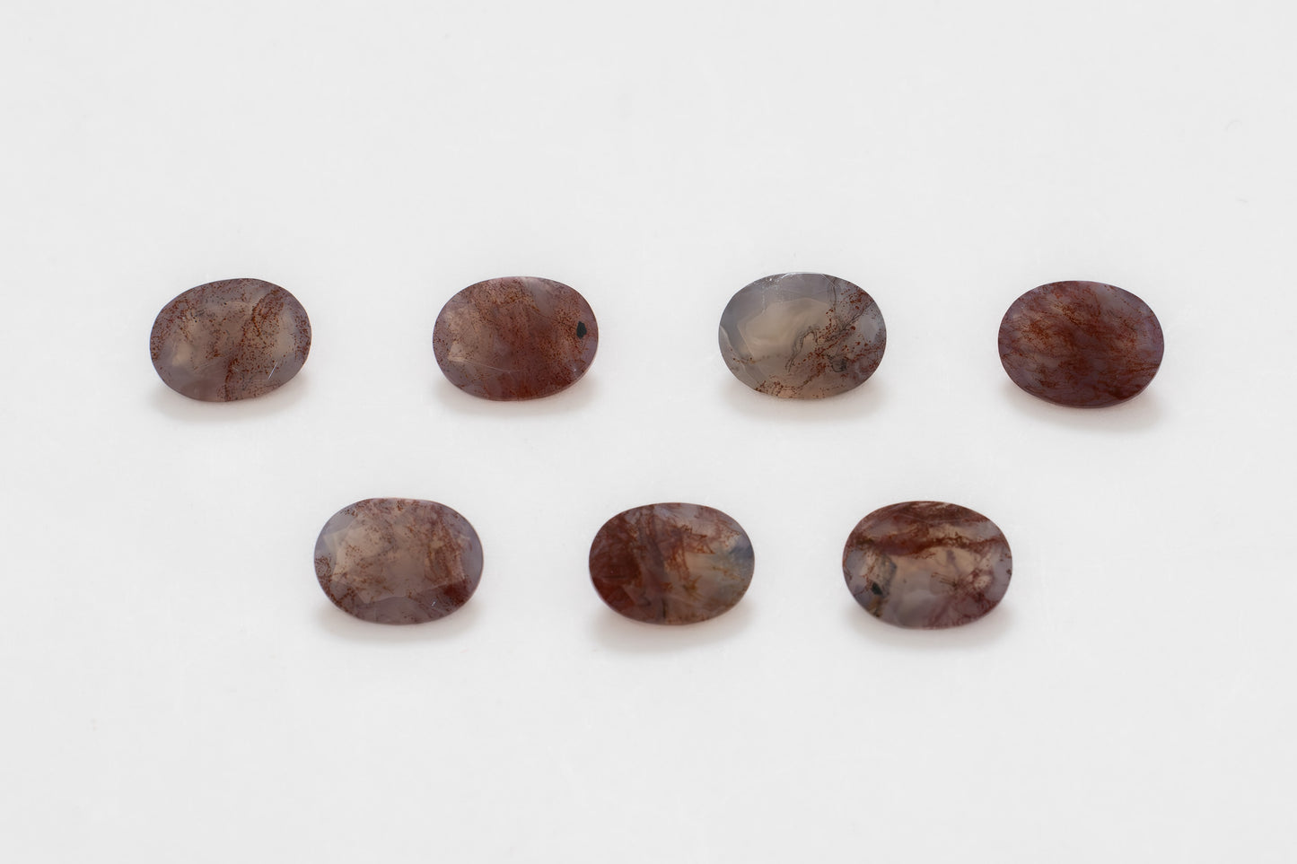 8x6mm Oval Red Moss Agate