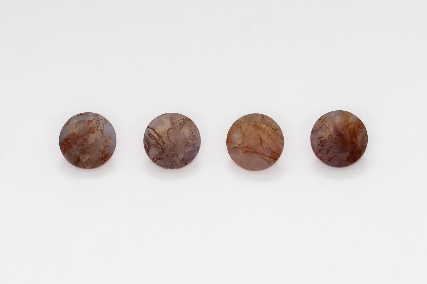 7mm Round Red Moss Agate