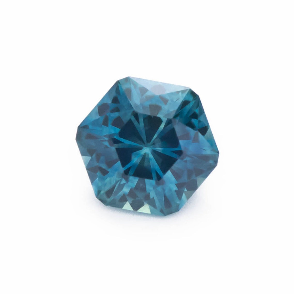 PSH0253 blue montana sapphire hex cut