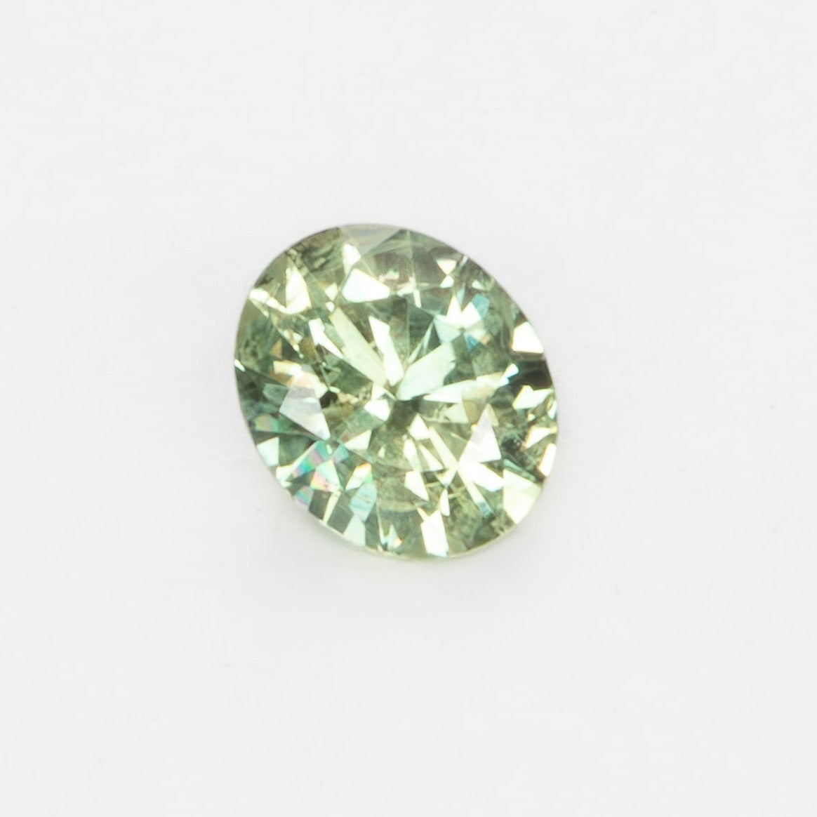 PSH0259 yellow green oval montana sapphire