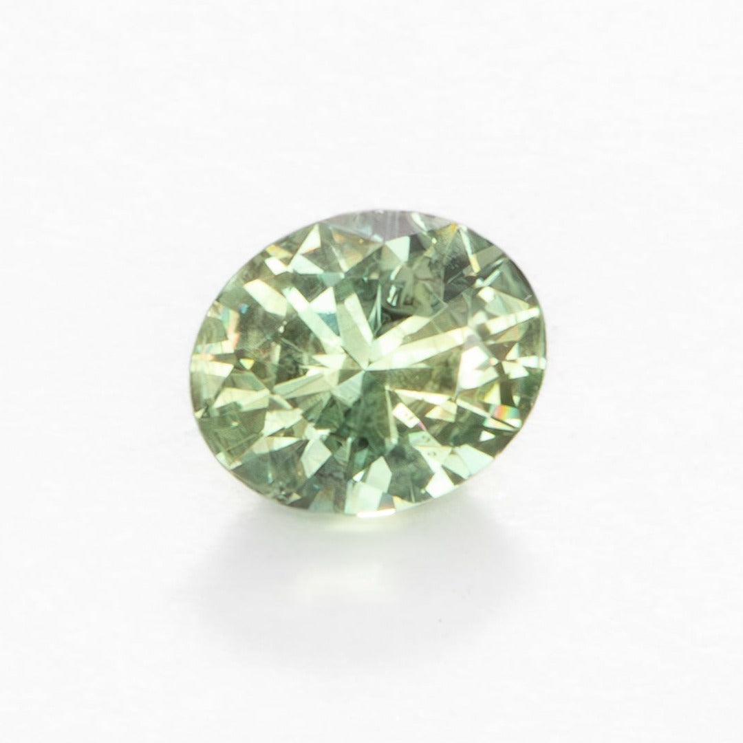 PSH0259 yellow green oval montana sapphire
