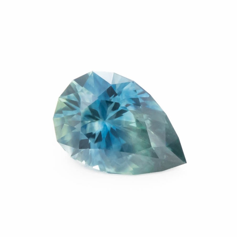 PSH0280 light blue montana sapphire pear