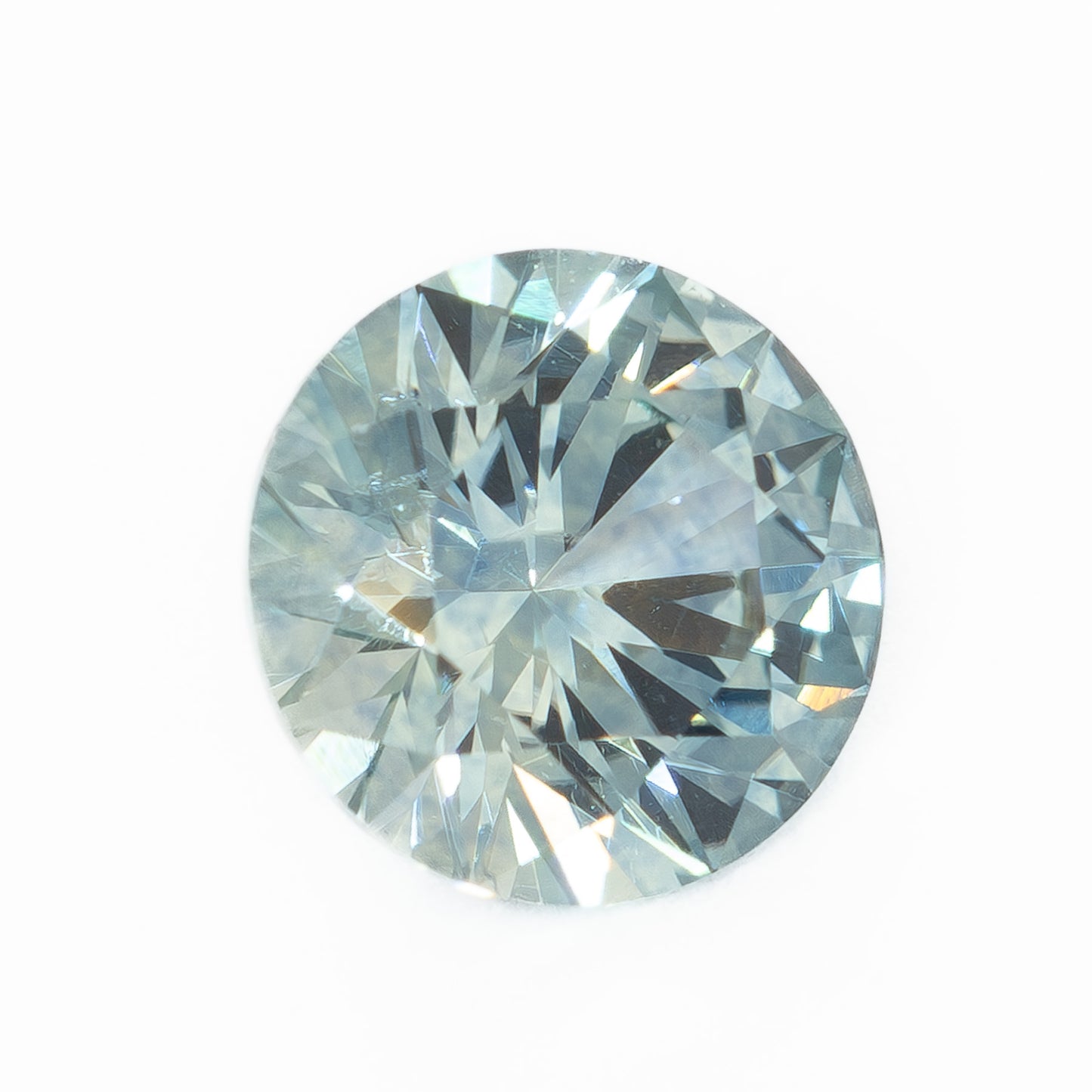 PSH0503 0.95ct light blue round brilliant montana sapphire