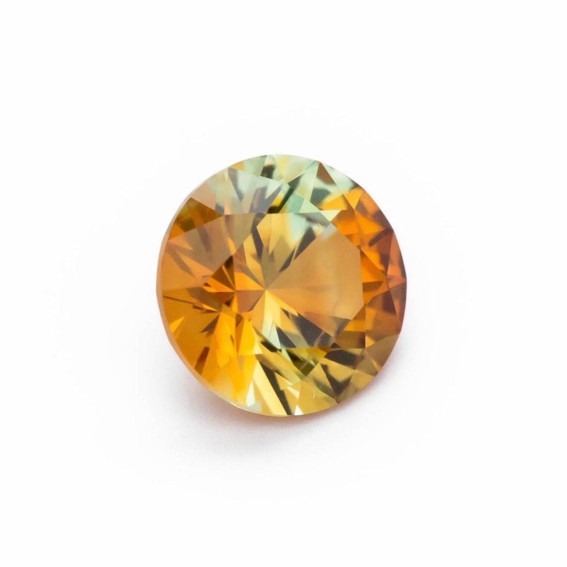 PSH0507 orange montana sapphire round brilliant
