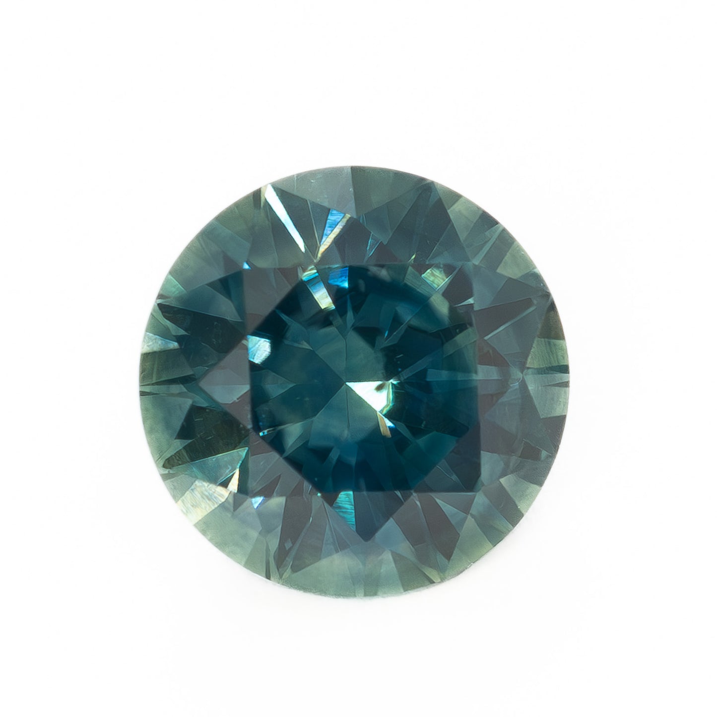 PSH0510 1.21ct blue-green round cut montana sapphire