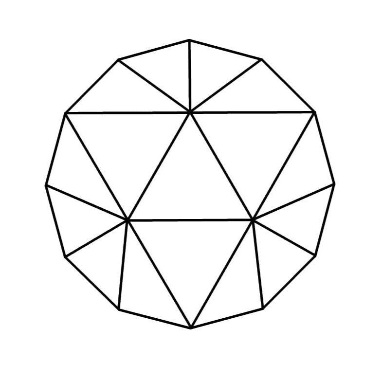 round cut wire frame