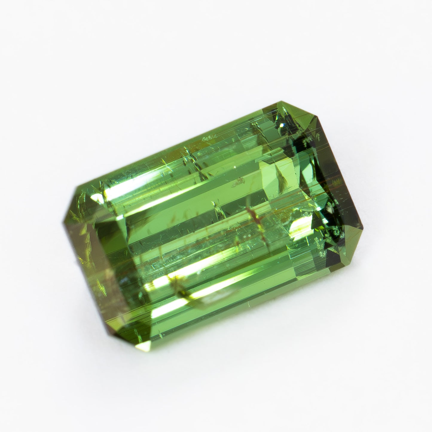 TL0110 2.06ct green step cut tourmaline