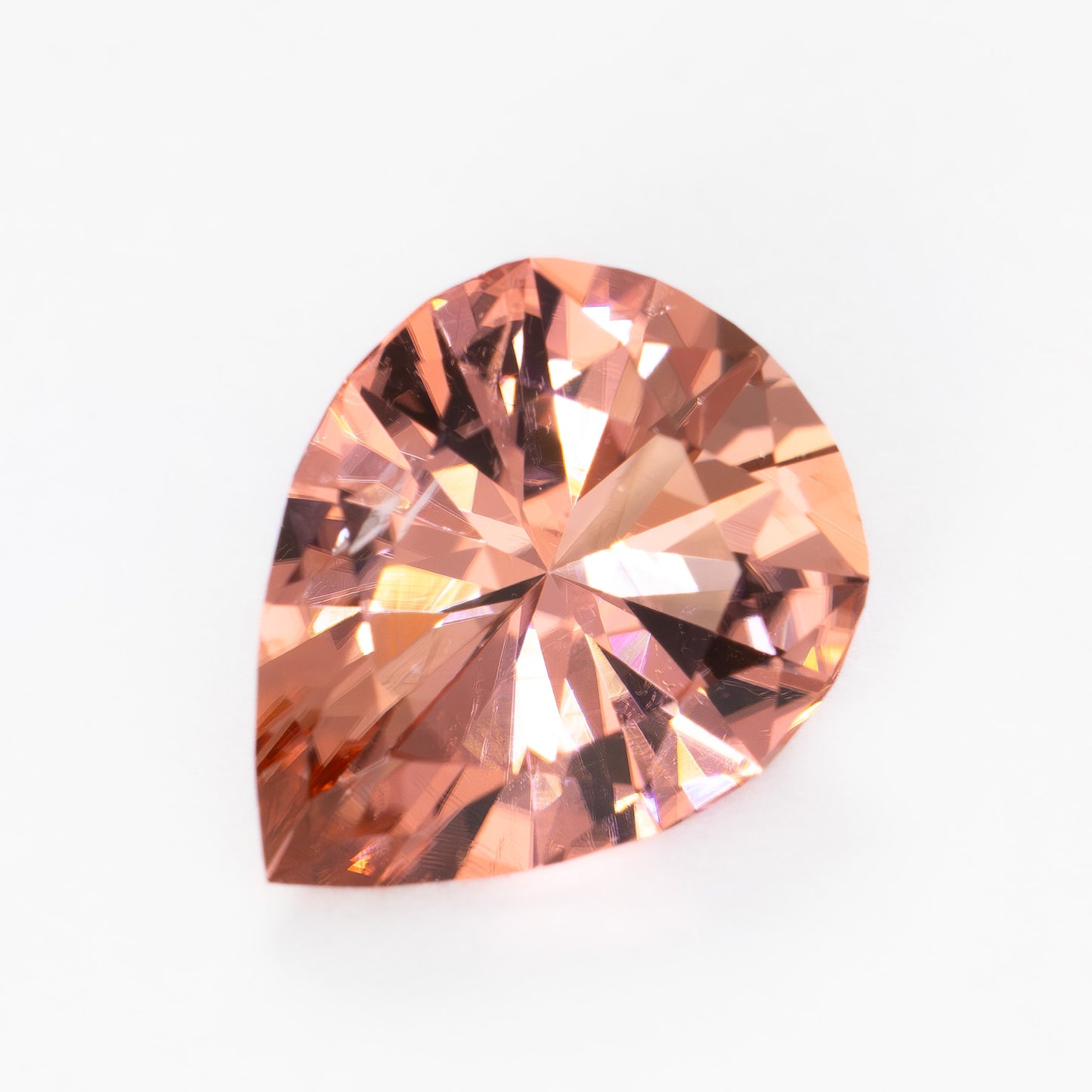 TL0120 2.80ct pear cut pink-orange tourmaline