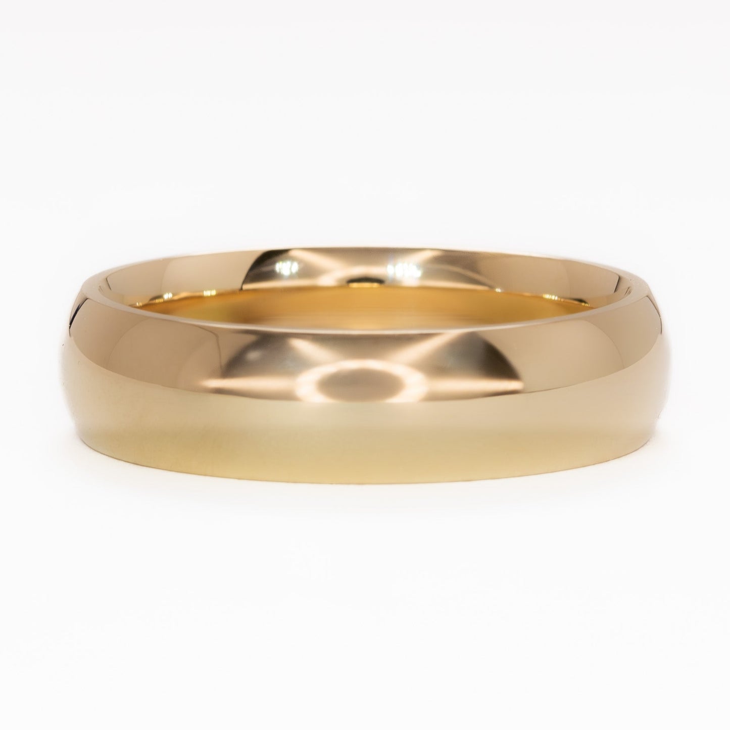 yellow gold band