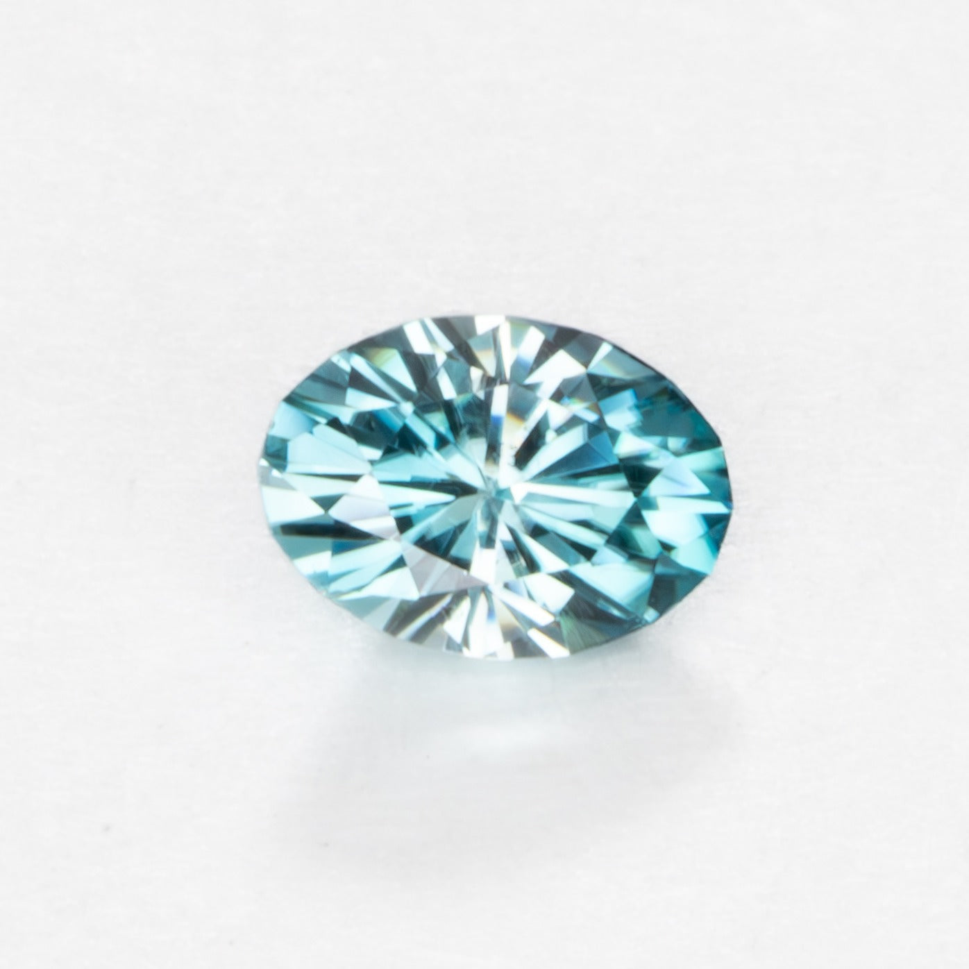 ZR00123 blue cambodian zircon oval