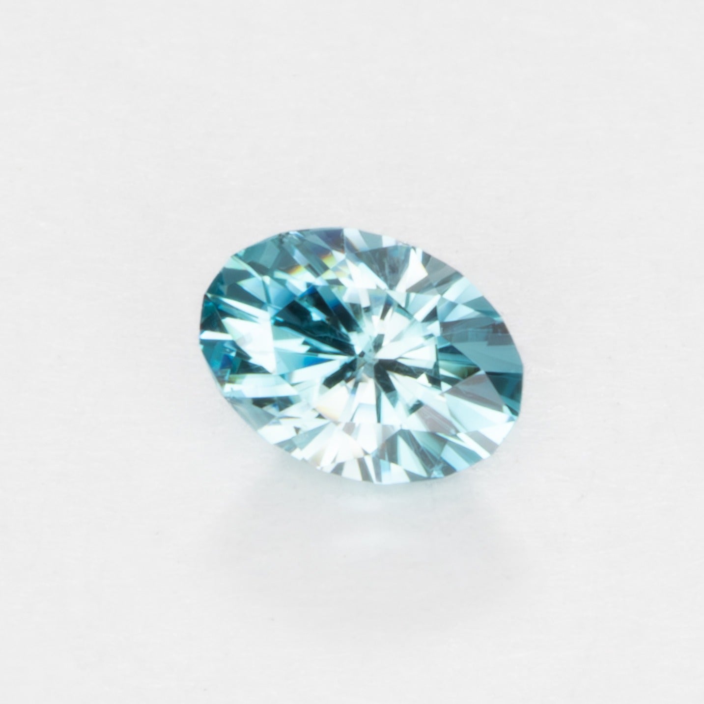 ZR00123 blue cambodian zircon oval